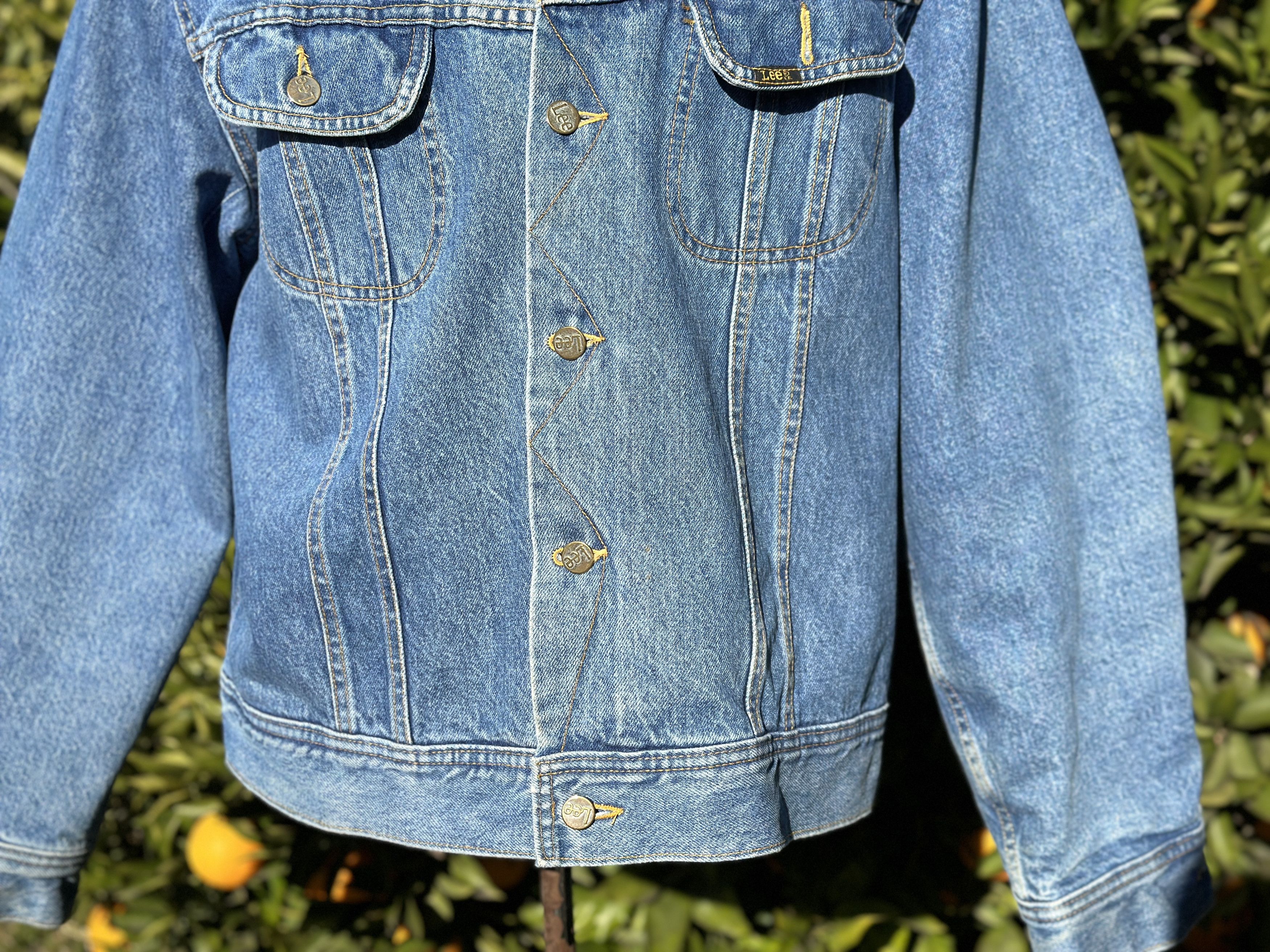 Lee 80s Lee Storm Rider 101 Flannel Bomber Jeans Jacket Size 46 Size US S / EU 44-46 / 1 - 7 Thumbnail