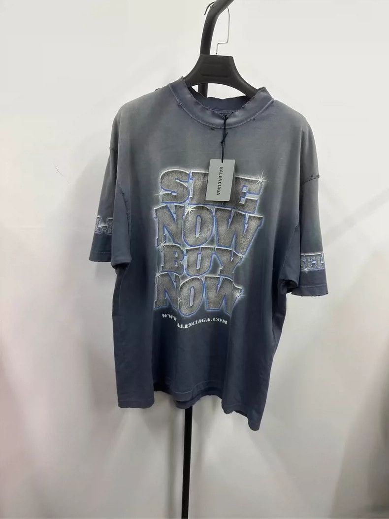 Balenciaga Balenciaga Make old short sleeves Size US S / EU 44-46 / 1 - 1 Thumbnail