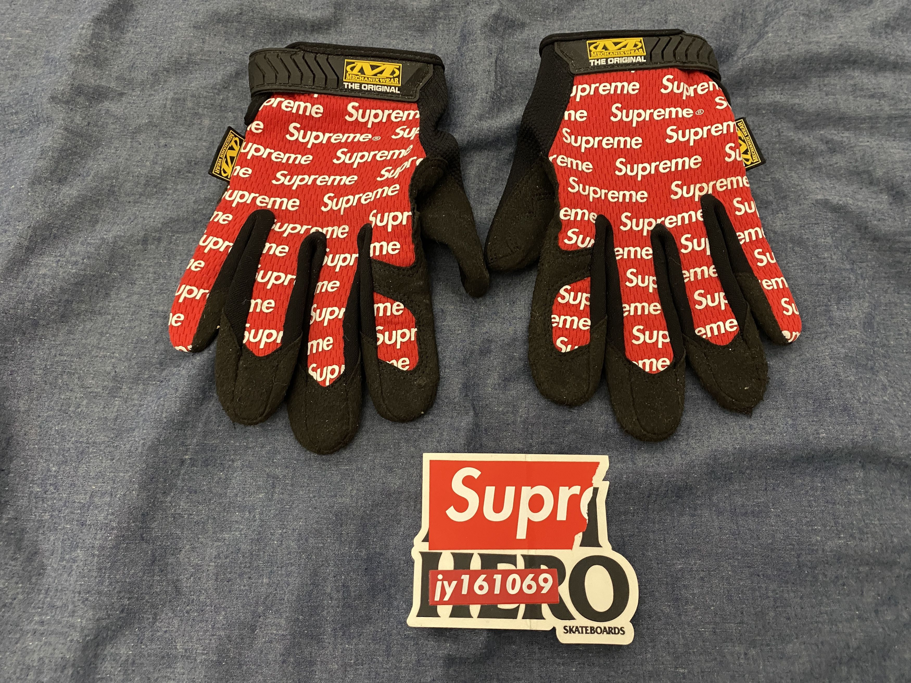 小物 Supreme Mechanix Leather Work Gloves Red Supreme Mechanix Original Work Gloves Red | eBay
