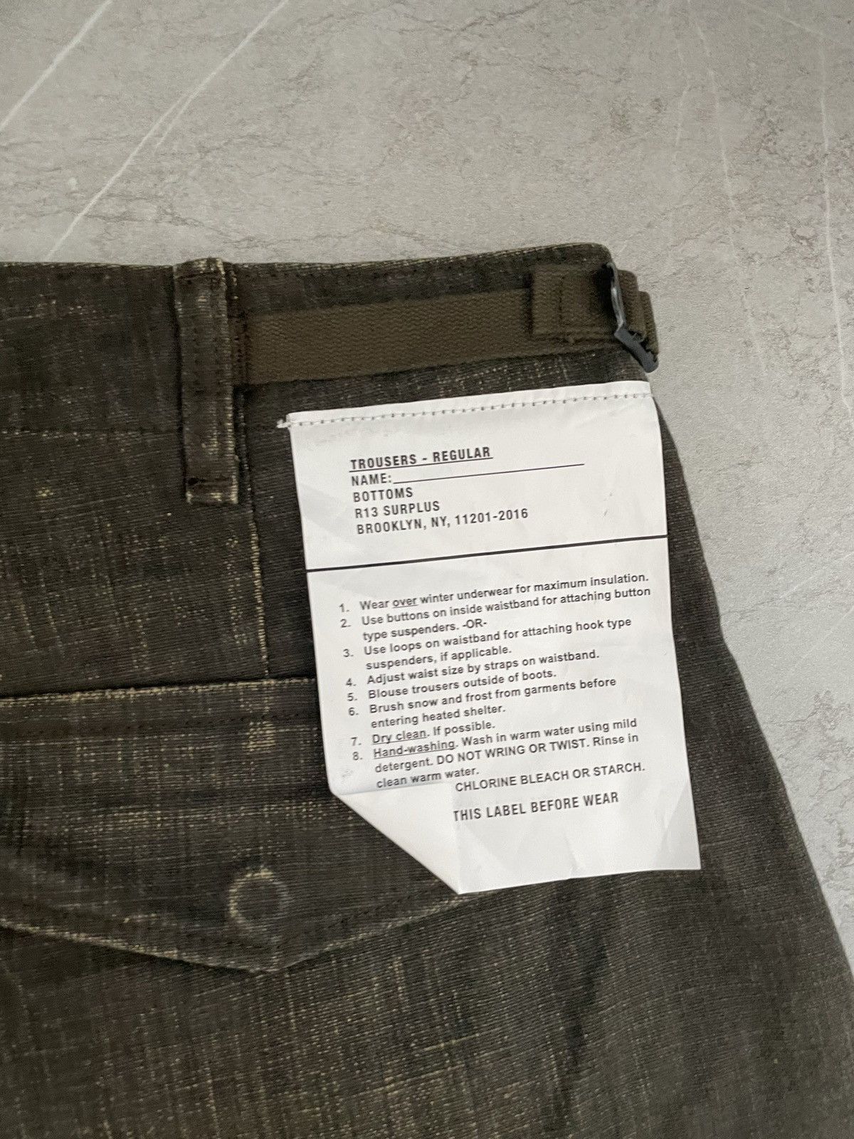 R13 New with Tag* R13 MARK MILITARY CARGO PANTS Size US 32 / EU 48 - 12 Thumbnail