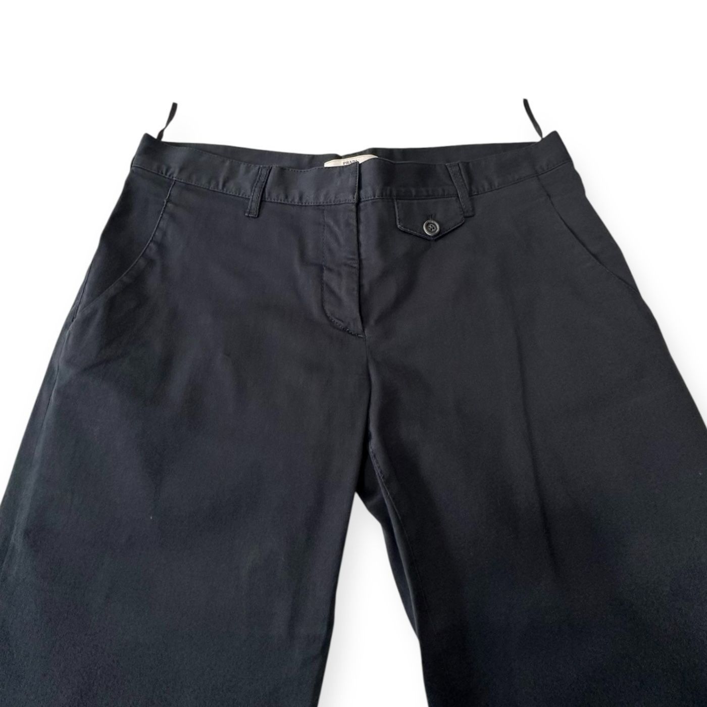 Prada Prada Cotton Tapered Cropped Pants, Size 46 IT/L Size 32" / US 10 / IT 46 - 7 Thumbnail