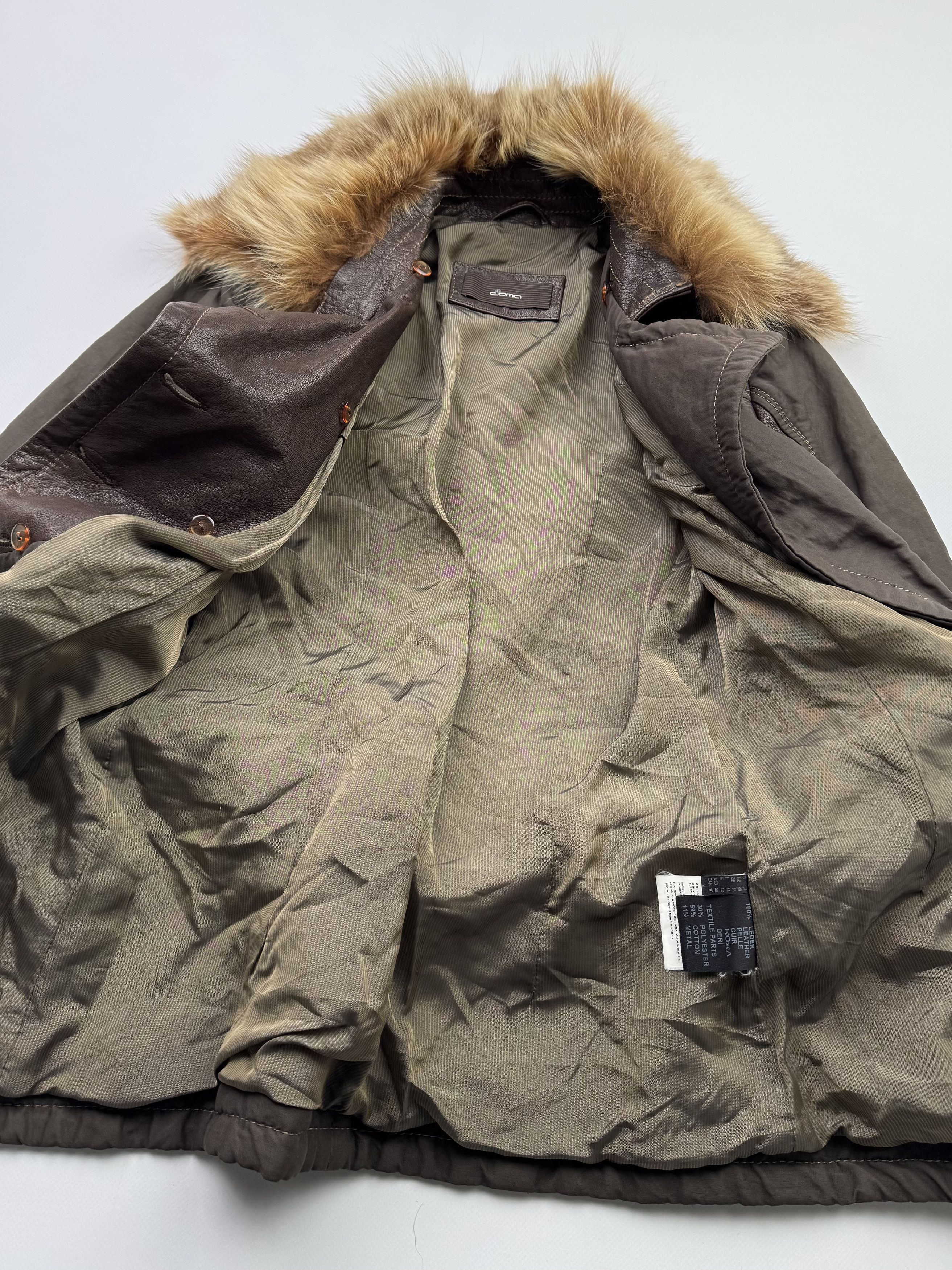 Vintage Vintage Jacket With Fur Neck Leather Details B295(V154)E2 Size M / US 6-8 / IT 42-44 - 5 Thumbnail