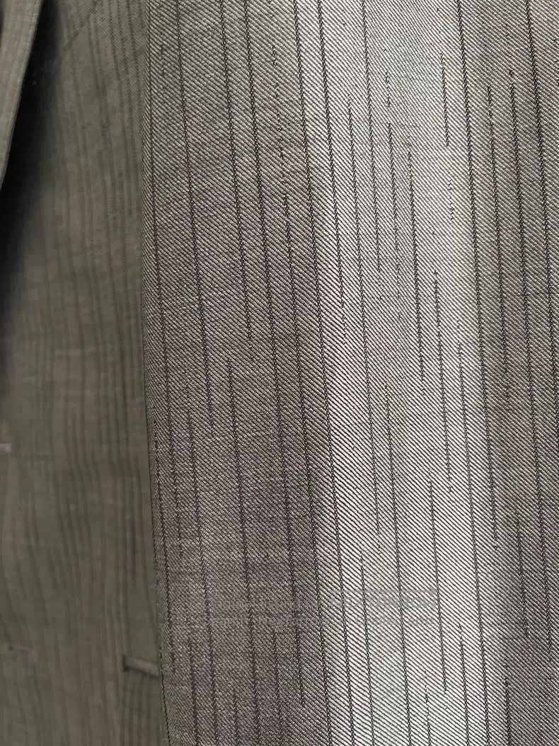 Versace Versace Silver-gray rainfiligree jacquard pattern suit Size 46S - 3 Thumbnail