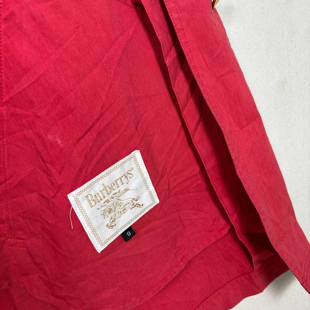 Burberry Vintage Burberrys Red Hooded Parka Jacket 90s Archive Japan Size US L / EU 52-54 / 3 - 9 Thumbnail