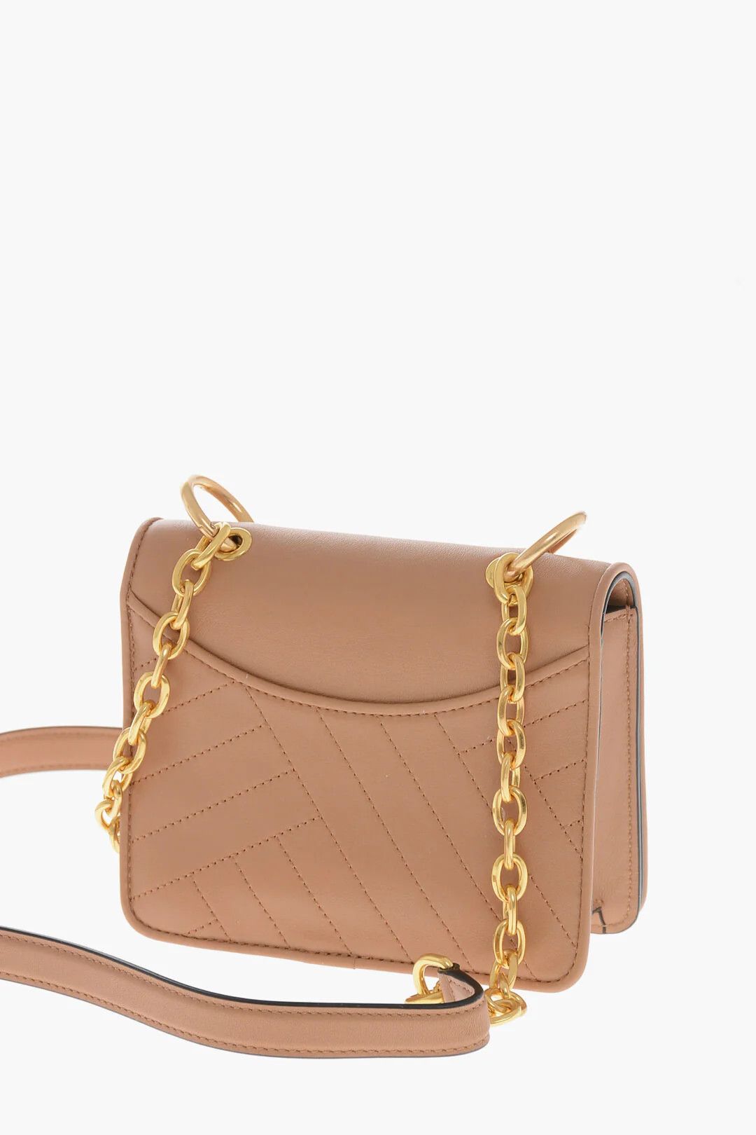 Tory Burch og1mm0426 Size: OS / Quilted Leather Shoulder Bag in Brown Size ONE SIZE - 2 Thumbnail