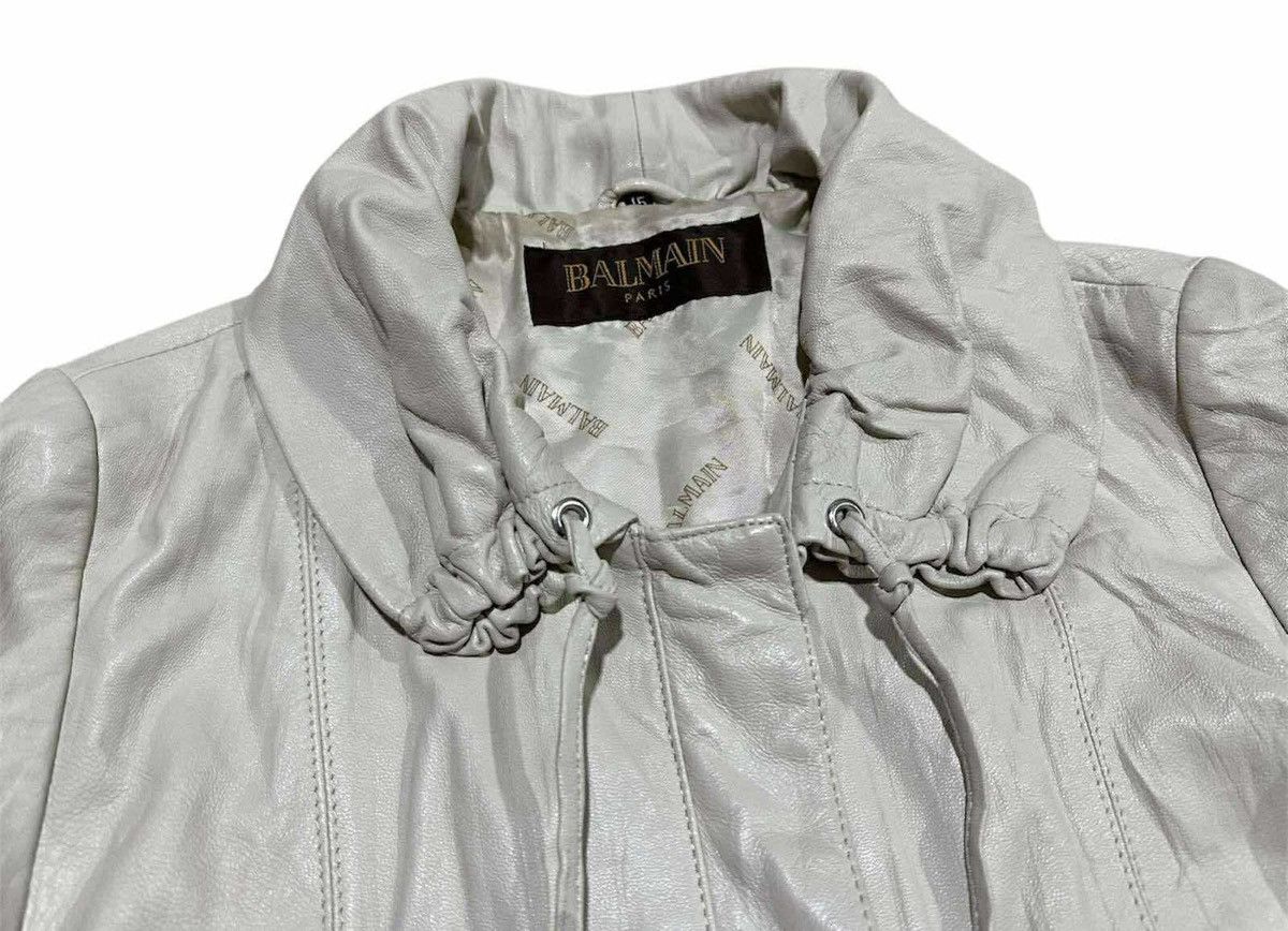 Balmain 🔥Vintage Balmain Faux Leather Poncho Jacket Size L / US 10 / IT 46 - 5 Thumbnail
