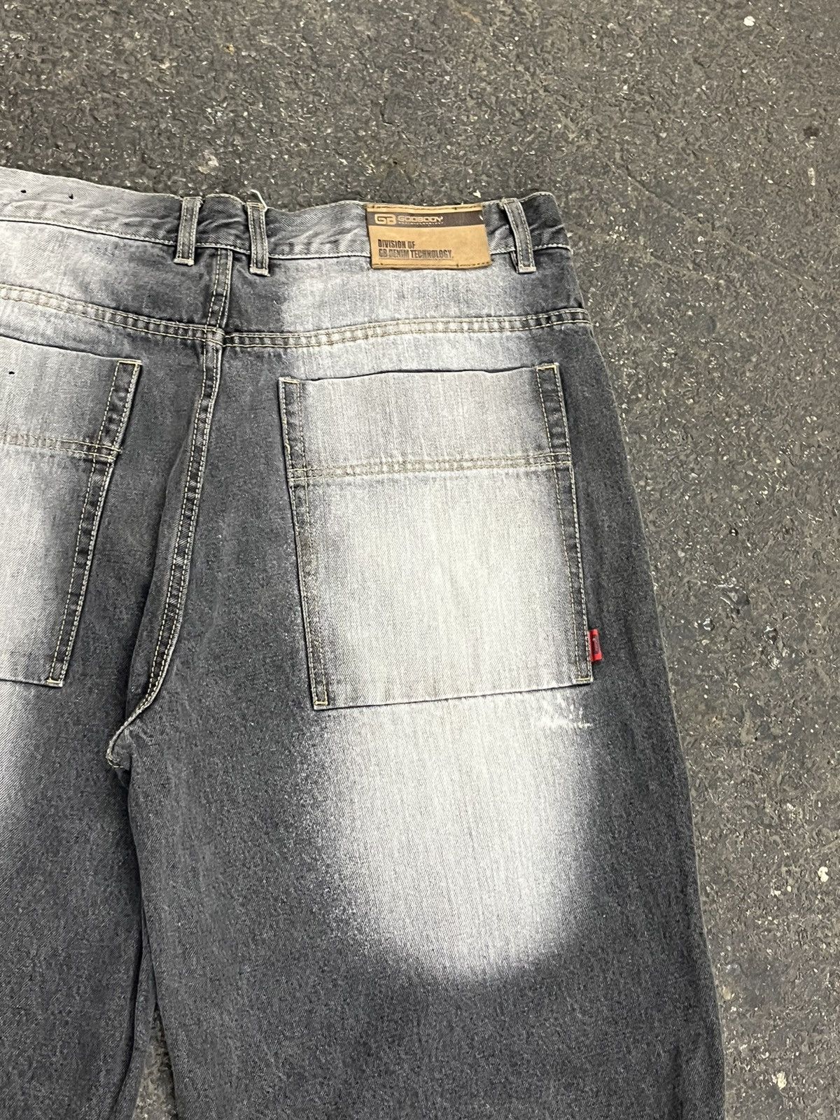 Vintage Y2k baggy fit faded black jorts hype rare southpole skater Size US 36 / EU 52 - 7 Thumbnail