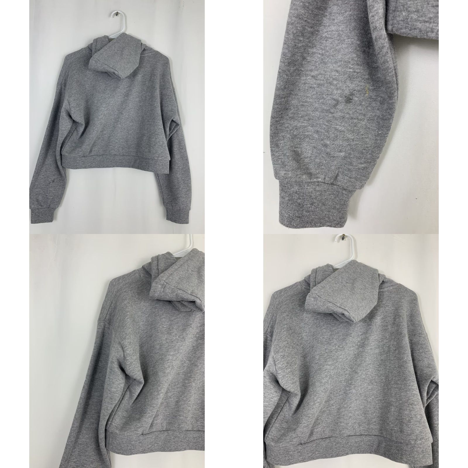 Thrasher VINTAGE Thrasher Hoodie Womens XS Gray Cropped Orange Flames Drawstring Sudden gray spots noted? Size XS / US 0-2 / IT 36-38 - 7 Thumbnail
