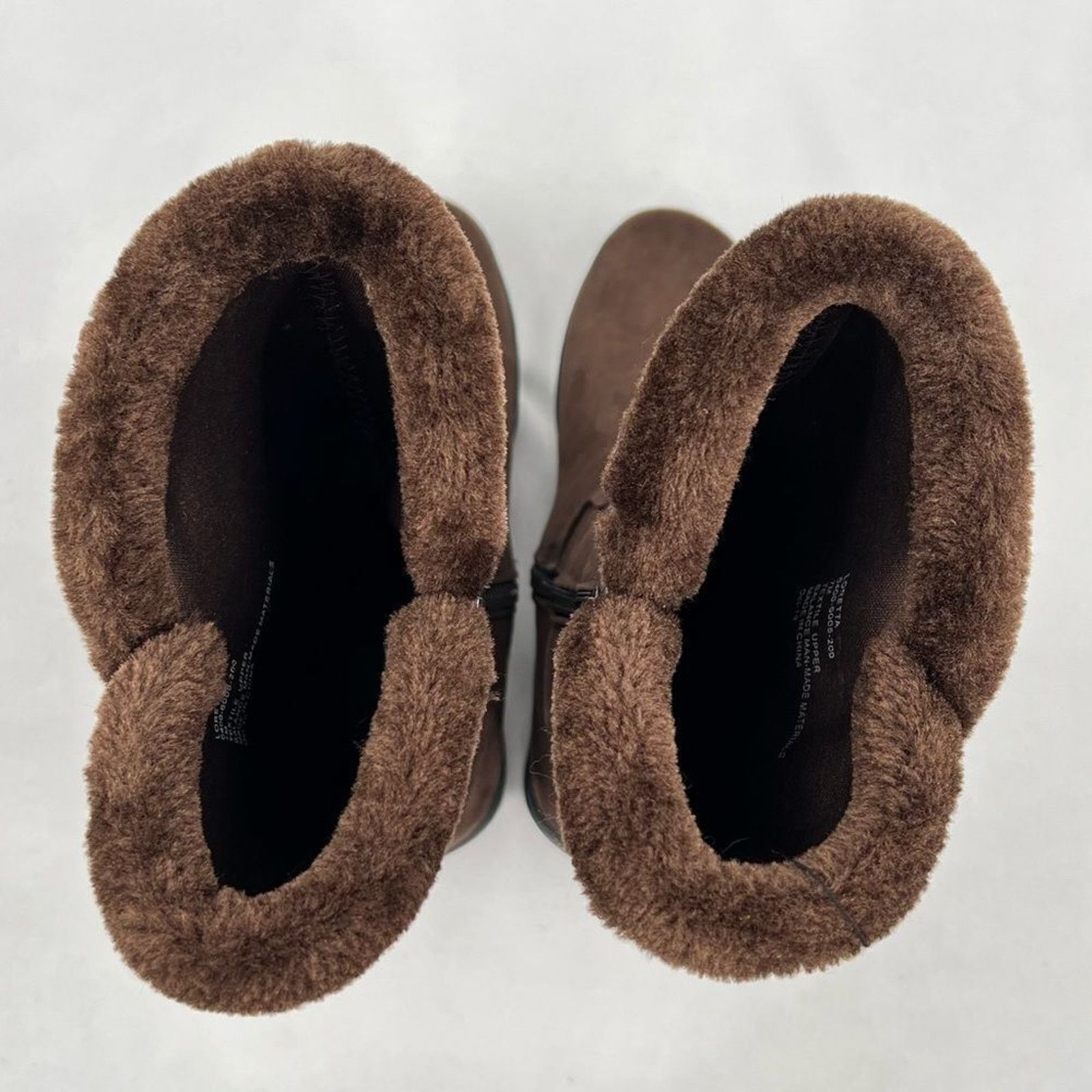 Bass Bass FlexStep Loretta Chocolate Brown Faux Suede Tall Zip Size US 7 / IT 37 - 6 Thumbnail