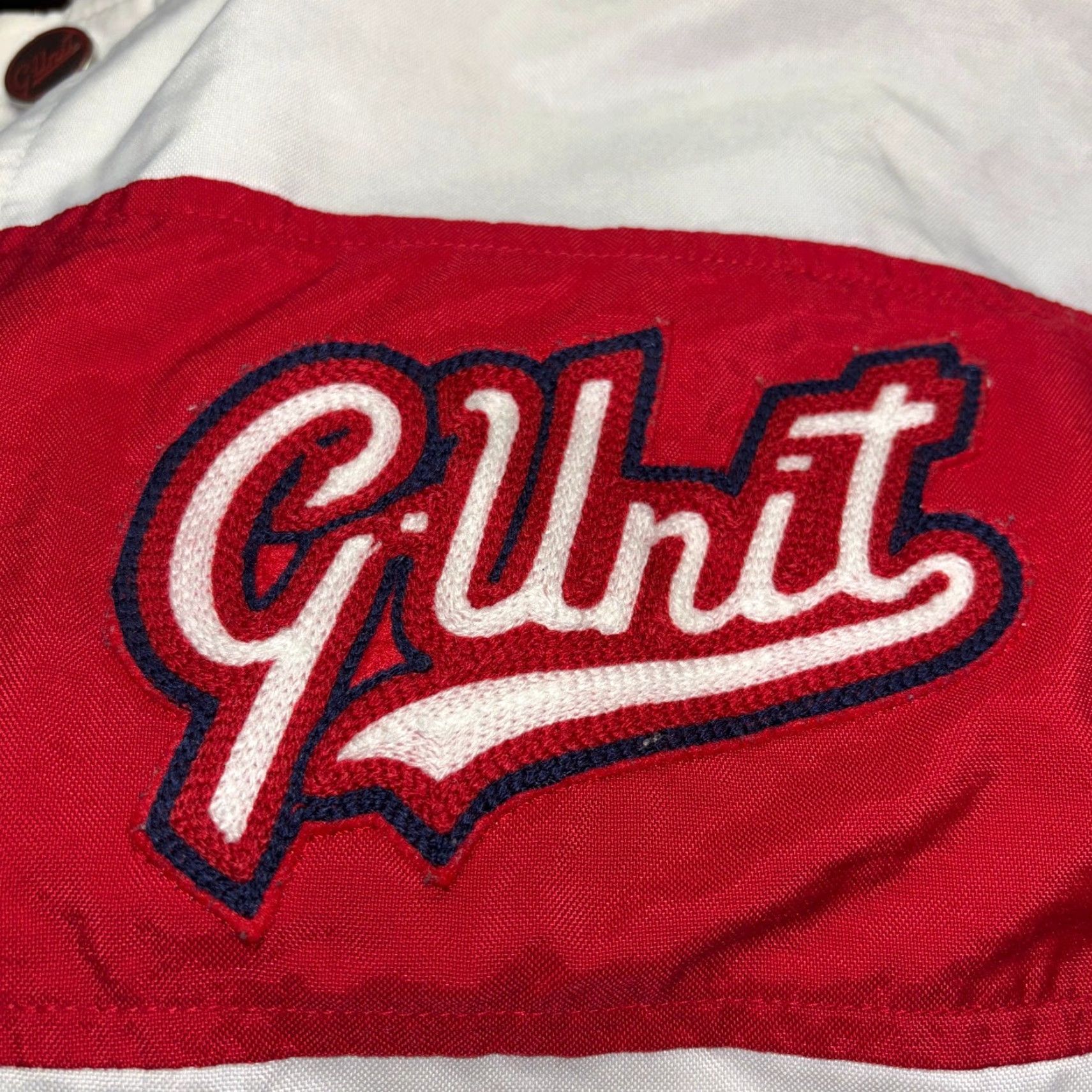 Vintage VINTAGE G-Unit Jacket Mens Large Red White Bomber Snap Button Oversized Jacket Size US L / EU 52-54 / 3 - 3 Thumbnail