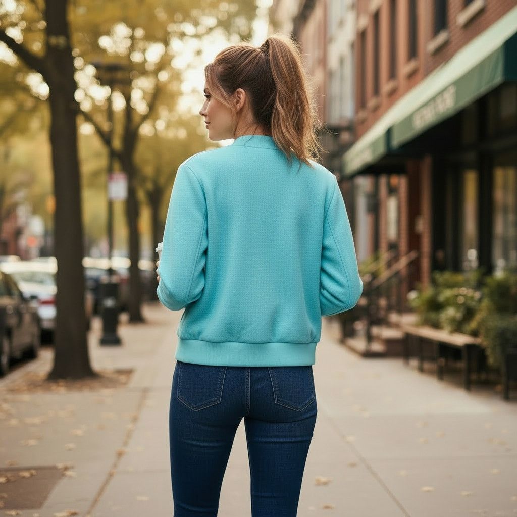 Victoria's Secret Victoria's Secret Cotton Fleece Snap Bomber Jacket, L Size S / US 4 / IT 40 - 3 Thumbnail