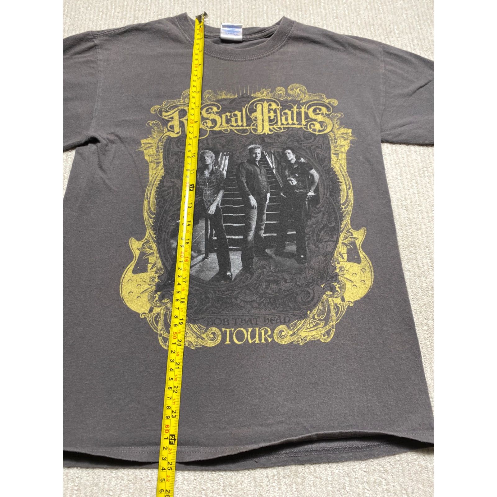 Gildan Rascal Flatts Mens Shirt Small Gray Tour Tee Gildan Casual T-Shirt Logo Cotton Short Sleeve Crew Neck Size US S / EU 44-46 / 1 - 4 Thumbnail