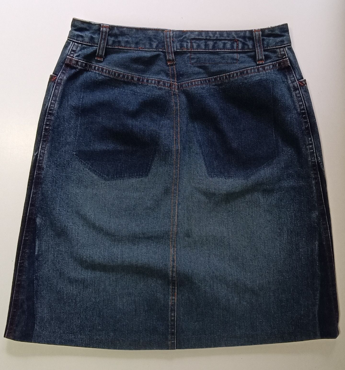 Jean Paul Gaultier Trapezoidal midi denim skirt Size 27" / US 4 / IT 40 - 20 Thumbnail