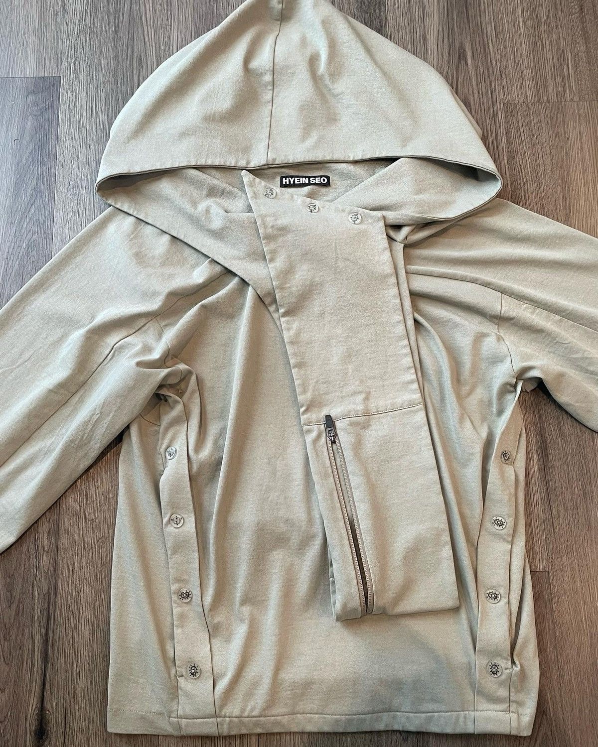 Hyein Seo HYEIN SEO Green Scarf Hoodie? | Grailed