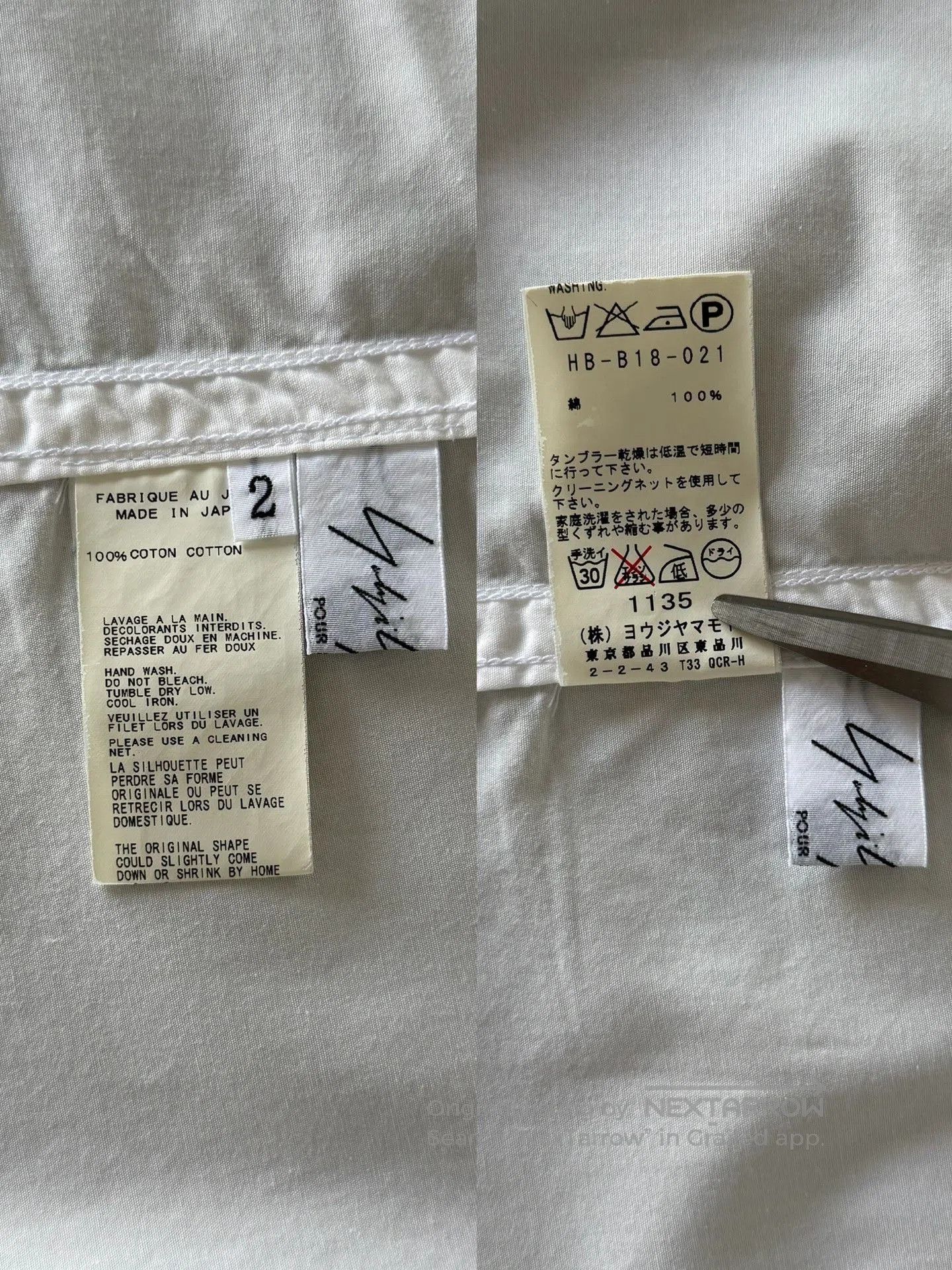 Yohji Yamamoto Yohji Yamamoto 12SS Asymmetric Collar Shirt. Size US M / EU 48-50 / 2 - 6 Thumbnail