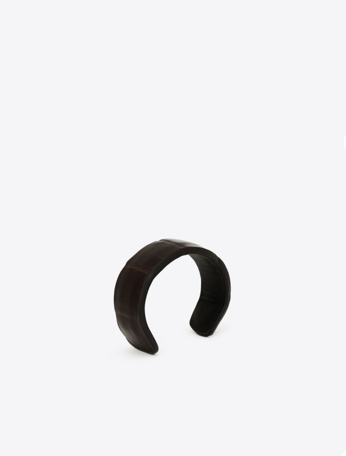 Saint Laurent Paris o1smrcs1224 Size: OS / Cuff Crocodile Leather Bracelets Size ONE SIZE - 2 Thumbnail