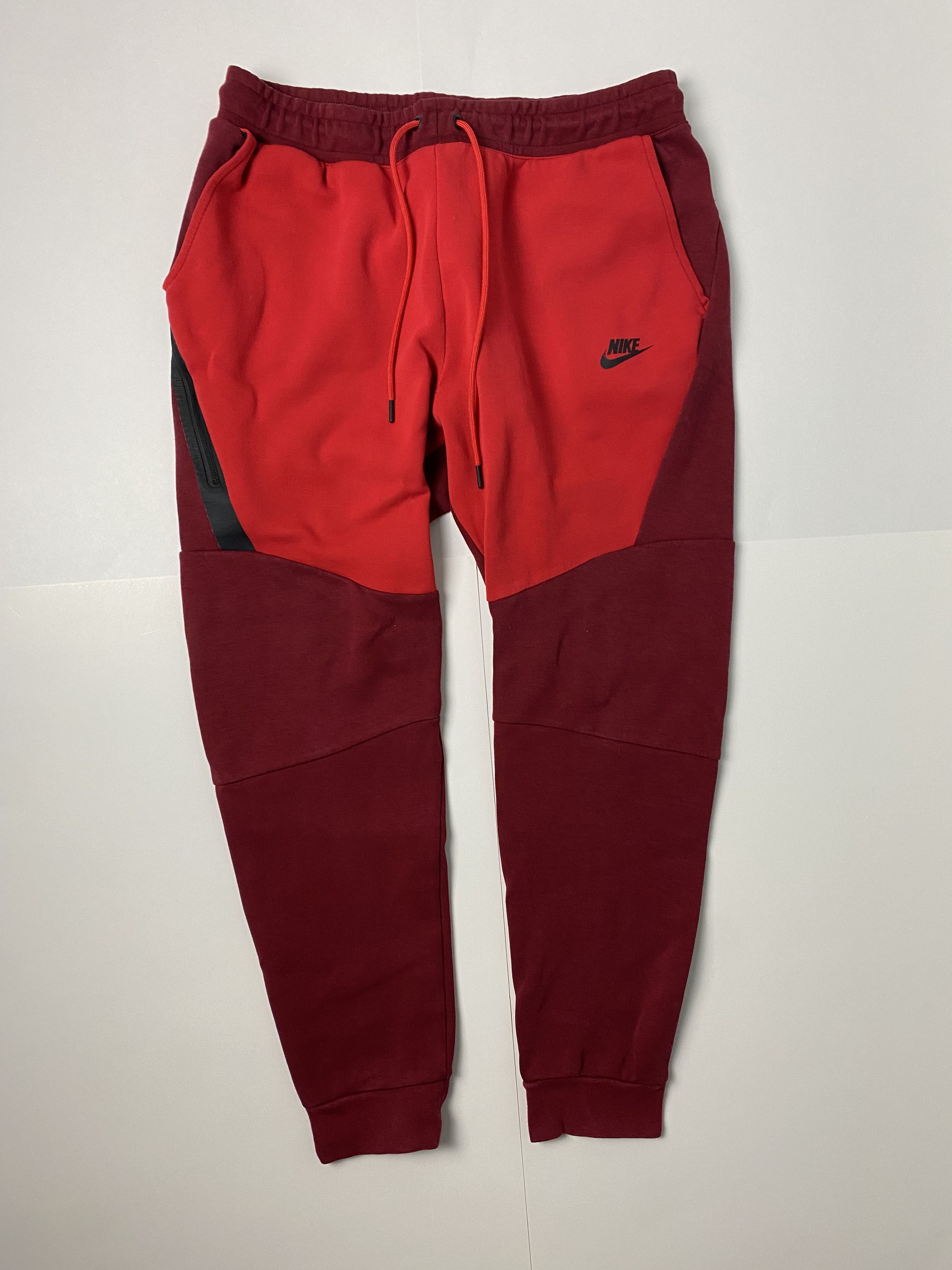 New Nike store Sportswear Tech Fleece Pants Red Beetroot DQ4312-638 Men's Size XL