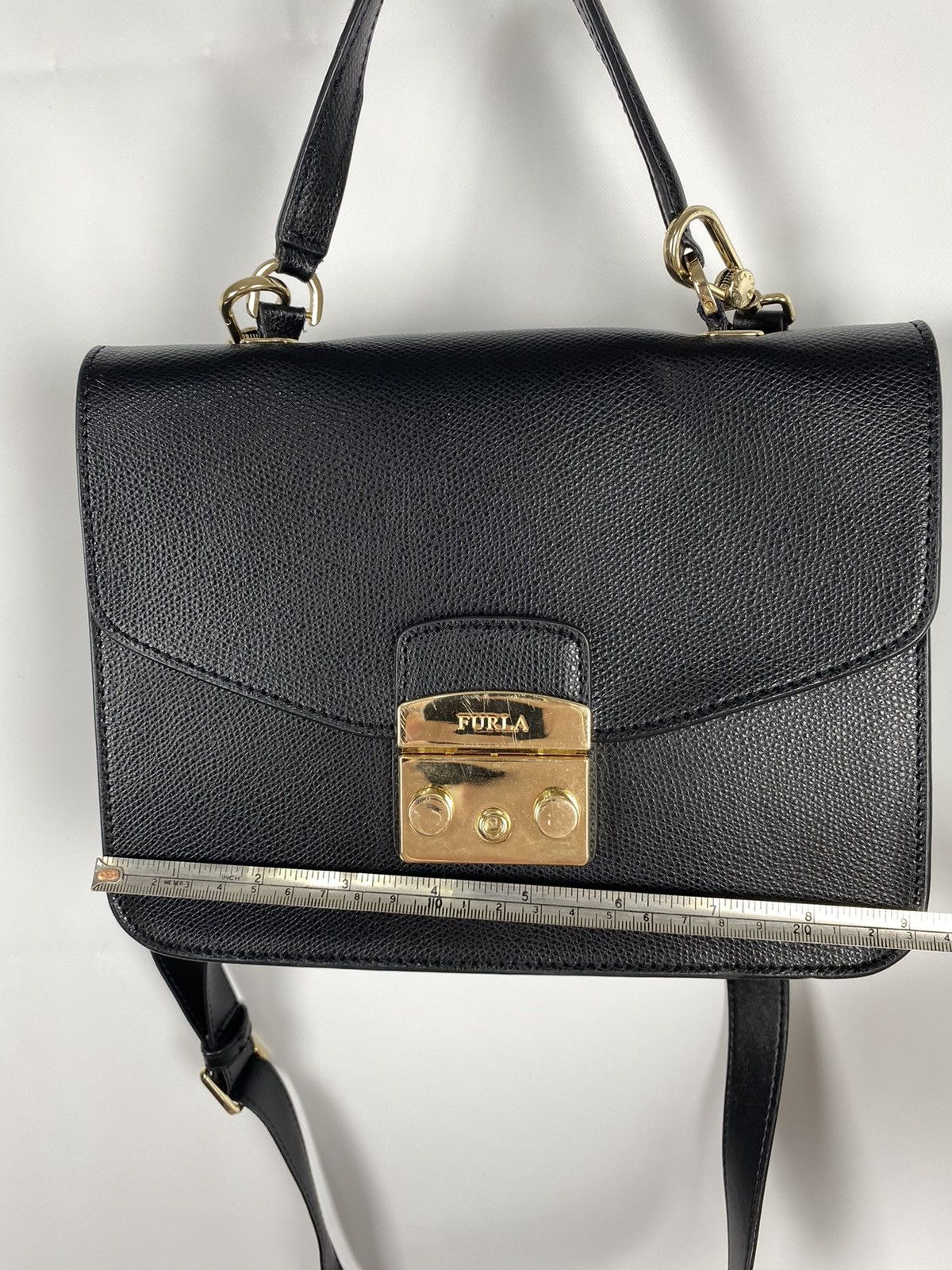 Furla Furla Genuine Leather Metropolis Top Handle Crossbody Bag Size ONE SIZE - 9 Thumbnail