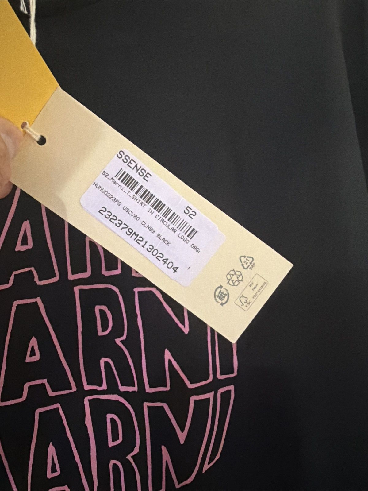Marni MARNI short-sleeve round-neck printed , black Circular Tee Size US XL / EU 56 / 4 - 4 Thumbnail