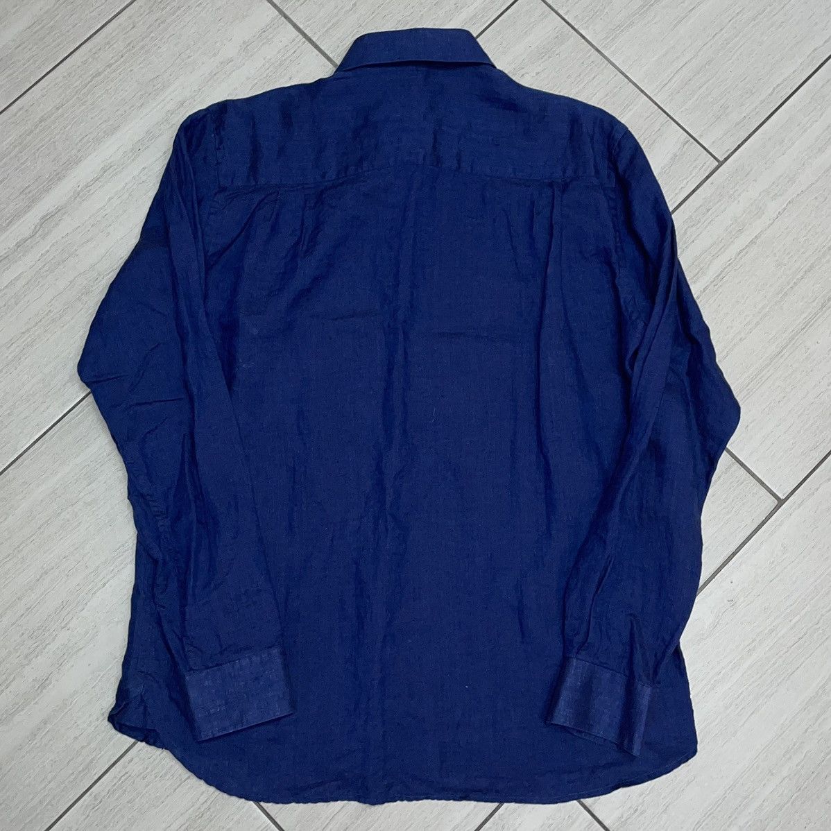 Other Matt Totillo Navy Blue Linen Button Up Over Easy Size US L / EU 52-54 / 3 - 4 Thumbnail