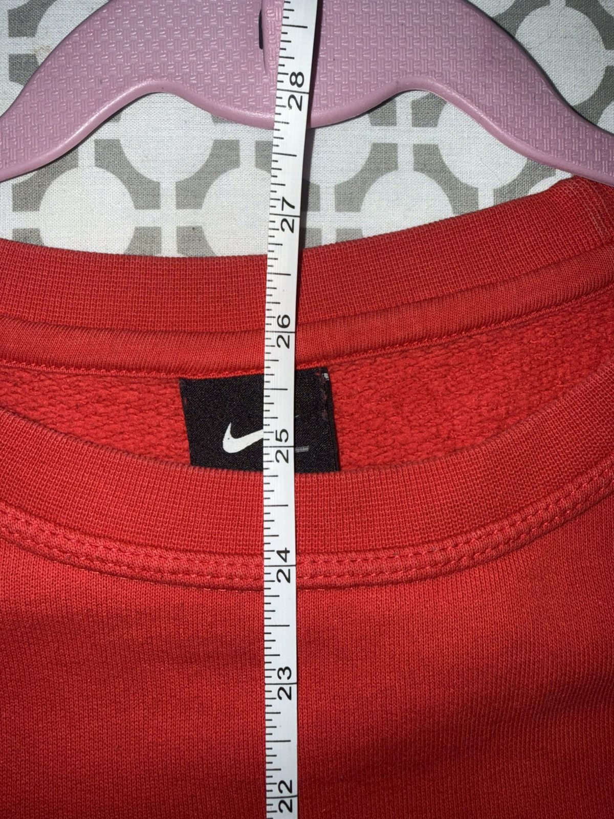 Nike Nike Team Red Crewneck Sweatshirt - Right Chest Swoosh Size US XL / EU 56 / 4 - 6 Thumbnail