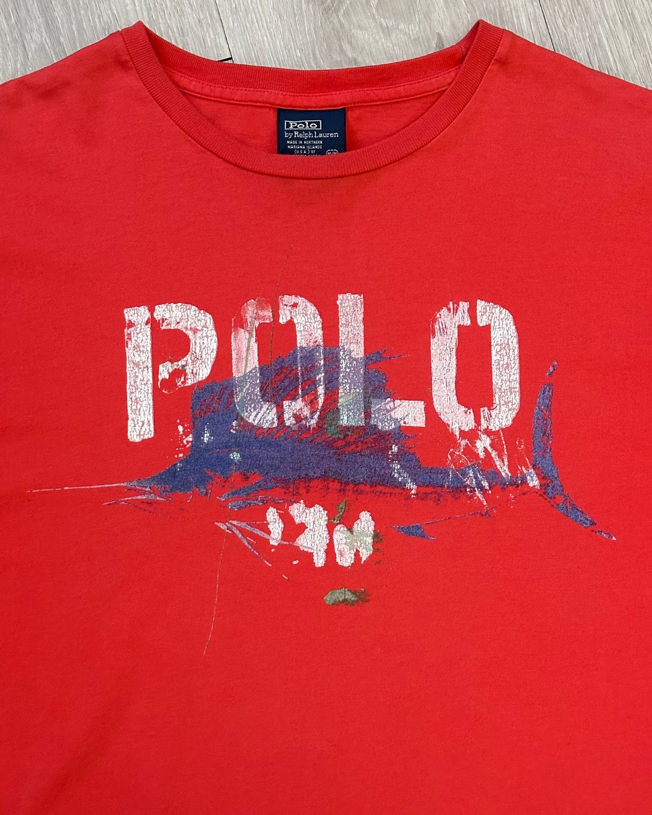 Polo Ralph Lauren Vintage Polo By Ralph Lauren Marlin Swordfish T-Shirt Medium Size US M / EU 48-50 / 2 - 3 Thumbnail