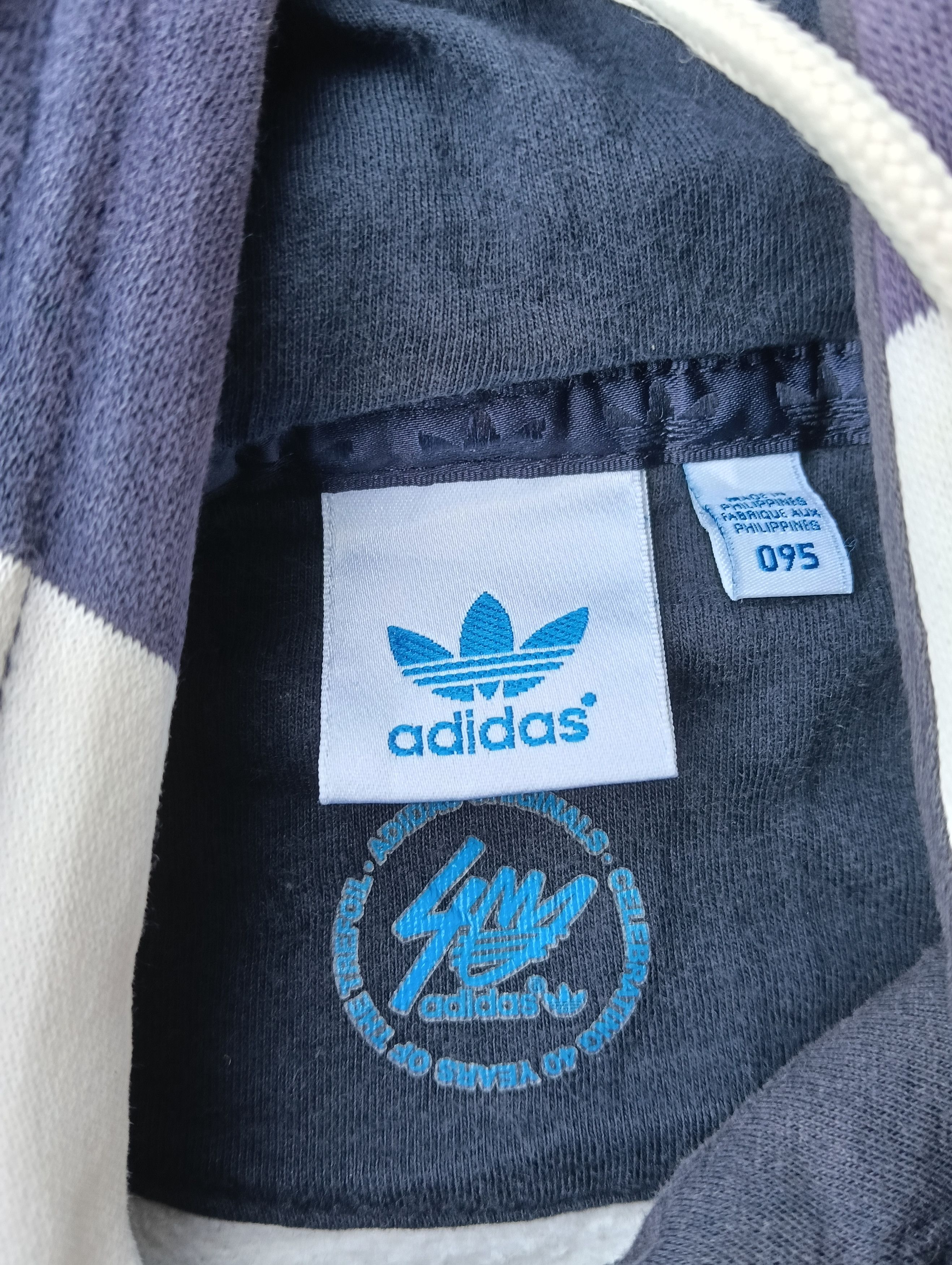 Adidas Adidas Trefoil Striped Hoodie Pullover Pink Logo Sweatshirt Size M / US 6-8 / IT 42-44 - 3 Thumbnail