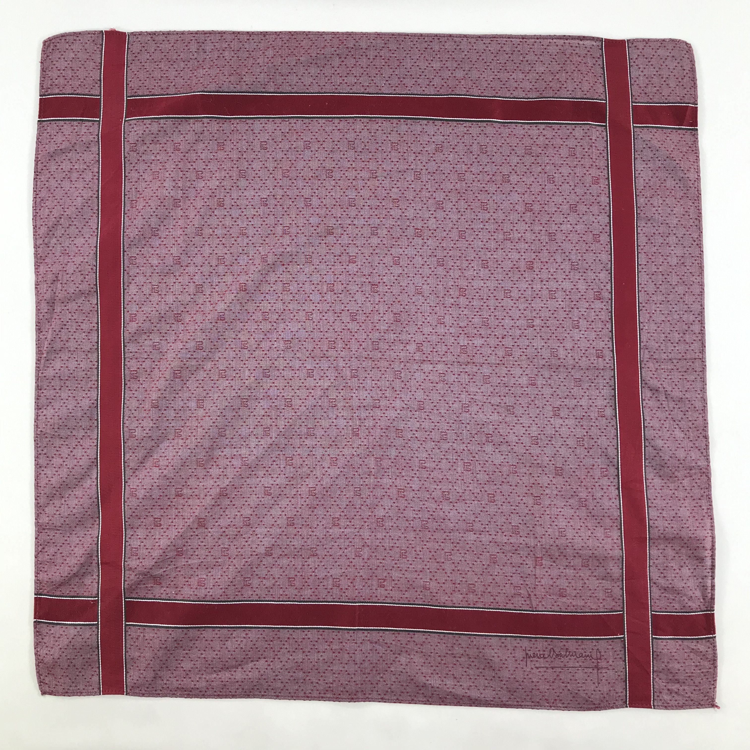 Pierre Balmain × Vintage Pierre Balmain Bandana / Handkerchief / Neckerchief - S1841 Size ONE SIZE - 1 Thumbnail