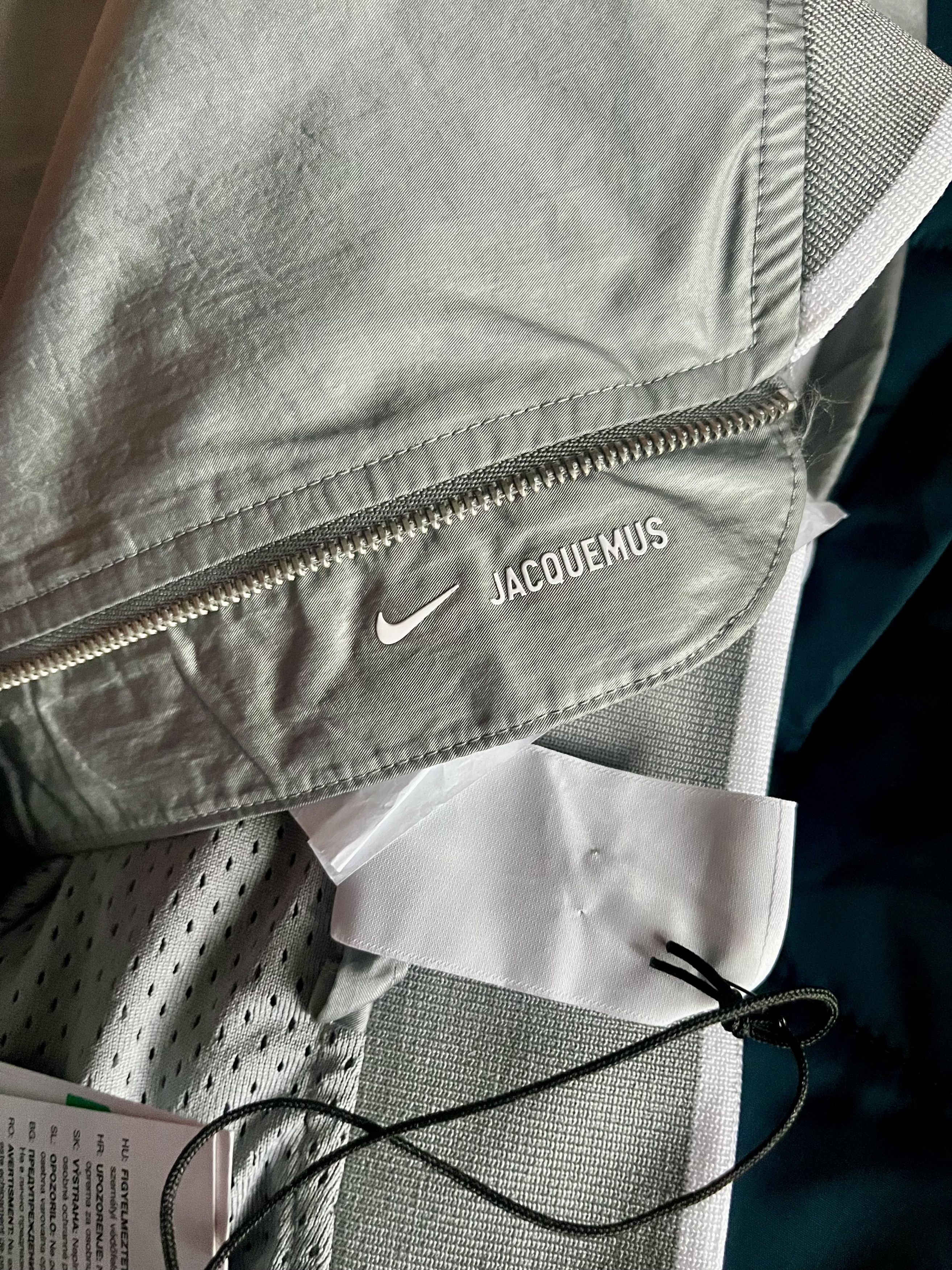 Jacquemus × Nike Track training silver grey unisex jacket xl Jacquemus Size US XL / EU 56 / 4 - 5 Thumbnail