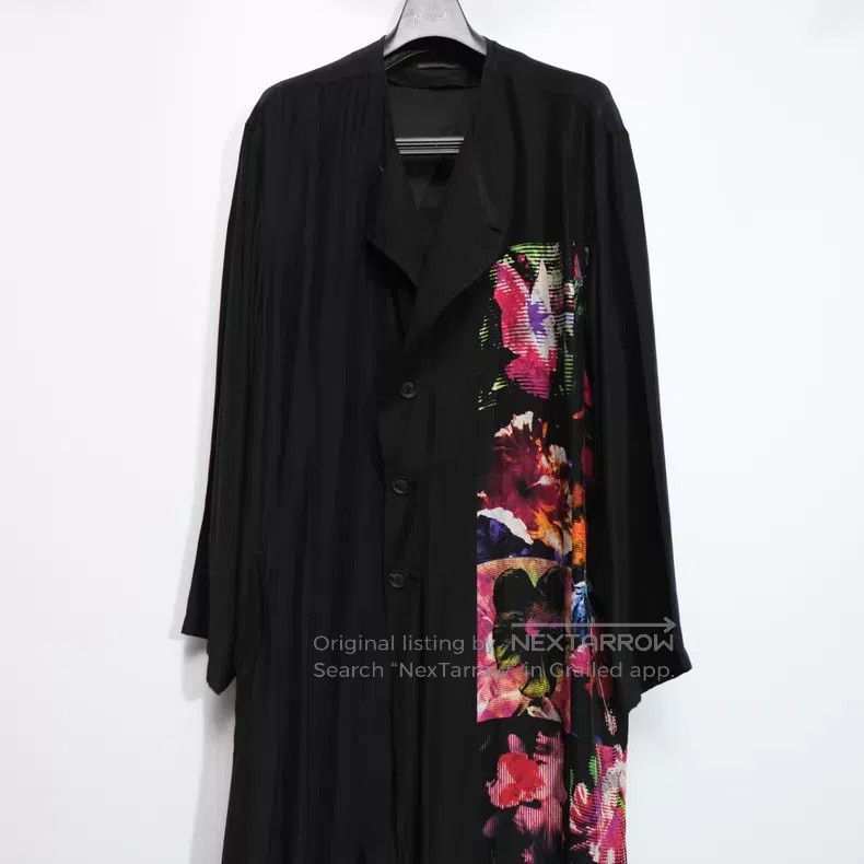 Yohji Yamamoto Yohji Yamamoto 22 SS Silk Floral Pictorial Coat Size US S / EU 44-46 / 1 - 3 Thumbnail
