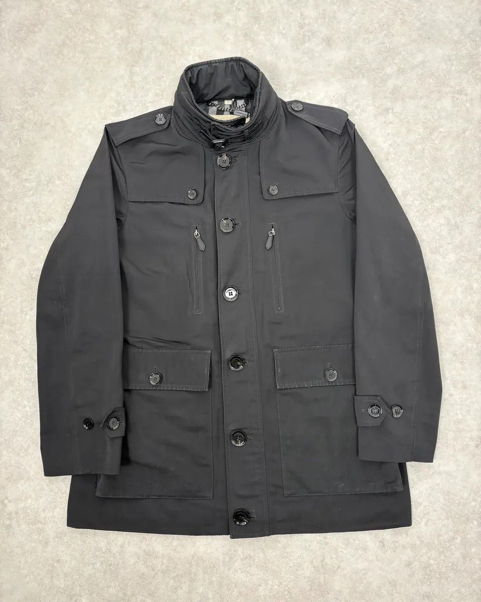 Burberry Burberry Black Classy Long Windbreaker Jacket Size US M / EU 48-50 / 2 - 1 Thumbnail