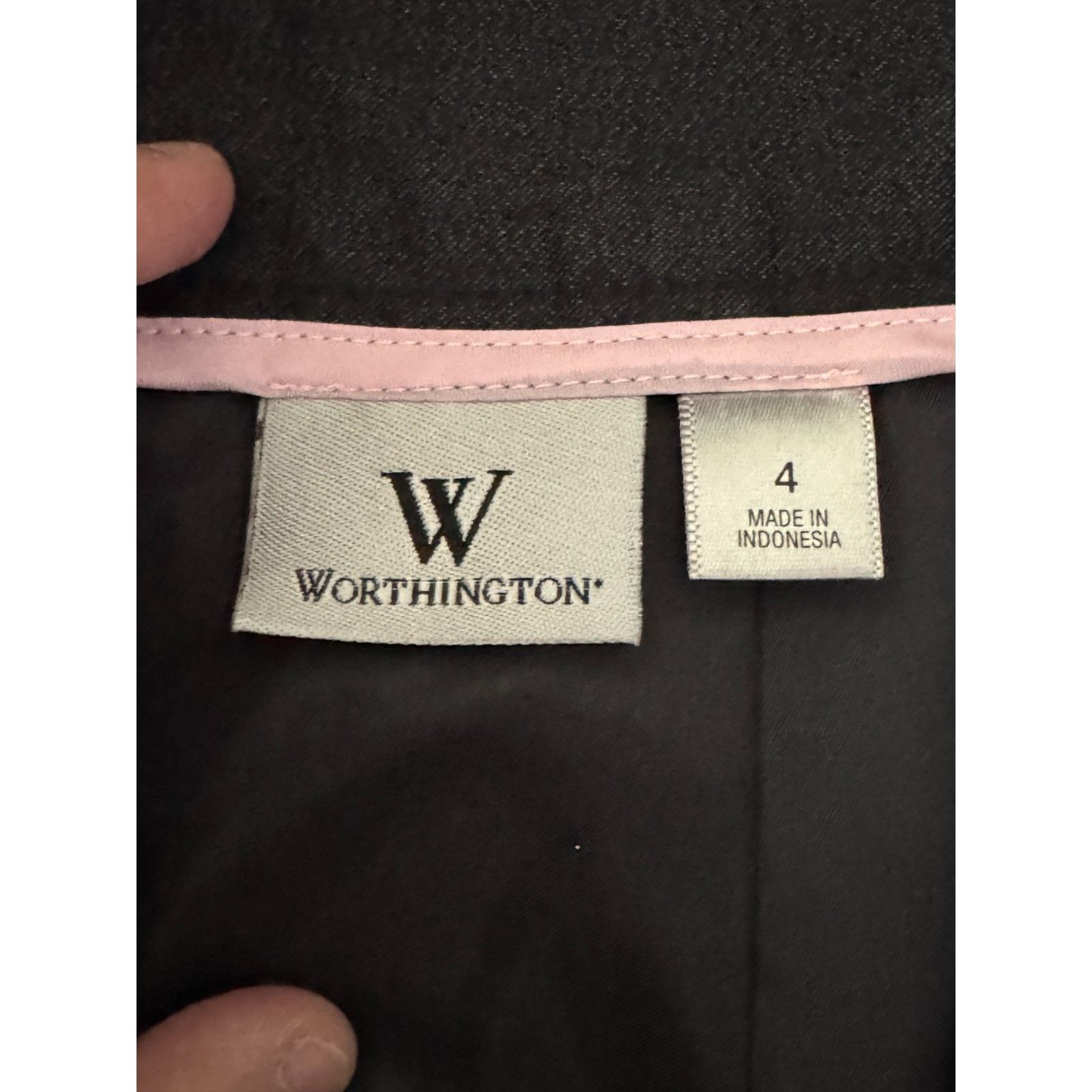 Worthington Worthington Women’s Dark Wash Belted Pencil Skirt Size 4 Size 27" / US 4 / IT 40 - 13 Thumbnail