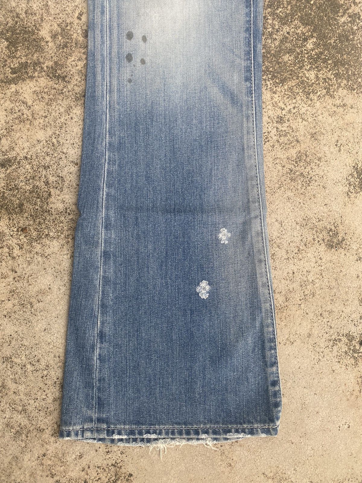 If Six Was Nine × Japanese Brand × Vanquish Flare Jeans Vanquish Faded Distressed Size US 33 - 4 Thumbnail