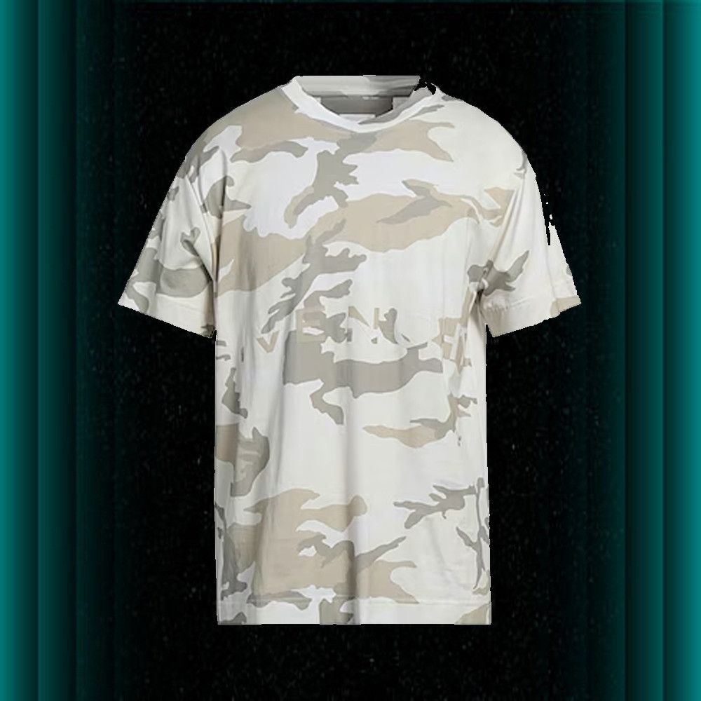 image of Givenchy O1Y0124 T-Shirts In Khaki, Men's (Size Small)