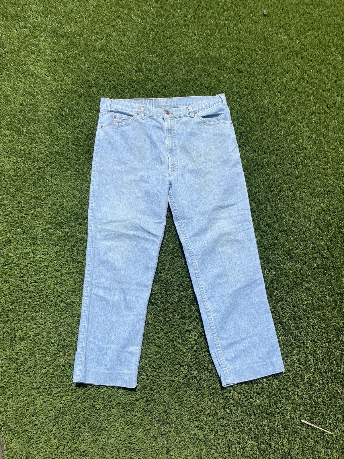 Levi's Vintage Clothing Vintage 80s Levi’s silver metal jeans Size US 37 - 5 Thumbnail