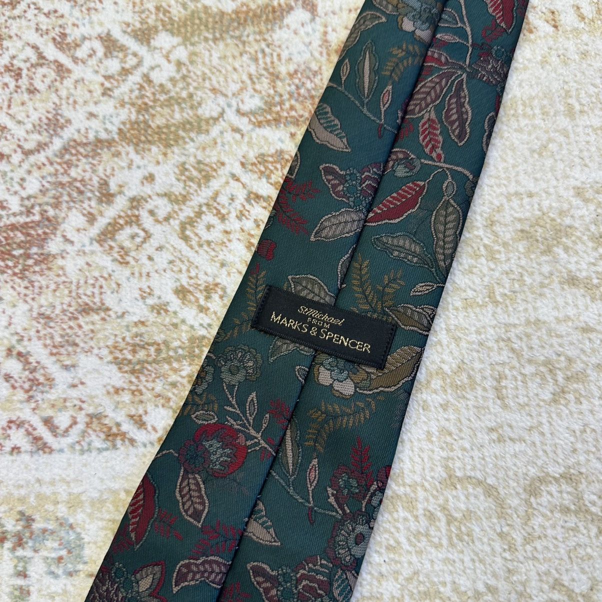 Marks & Spencer Vintage Mark&Spencer Tie Polyester 90s Old Money Y2K Size ONE SIZE - 4 Thumbnail