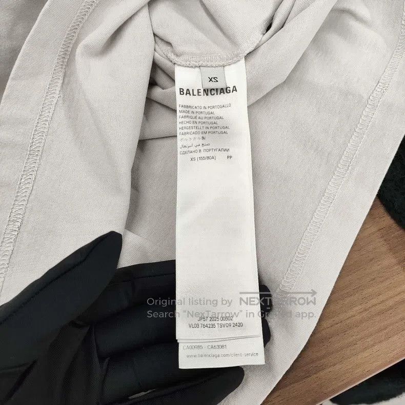 Balenciaga Balenciaga Cotton T-Shirt Size XS Grey Size US XS / EU 42 / 0 - 5 Thumbnail