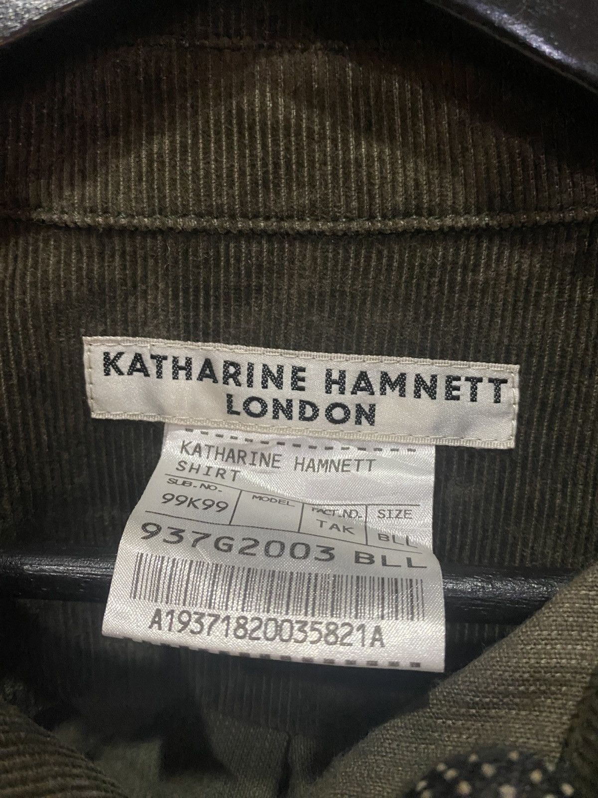 Katharine Hamnett London Katharine Hamnett London Corduroy Shirt Button-Up Workwear Size US L / EU 52-54 / 3 - 4 Thumbnail
