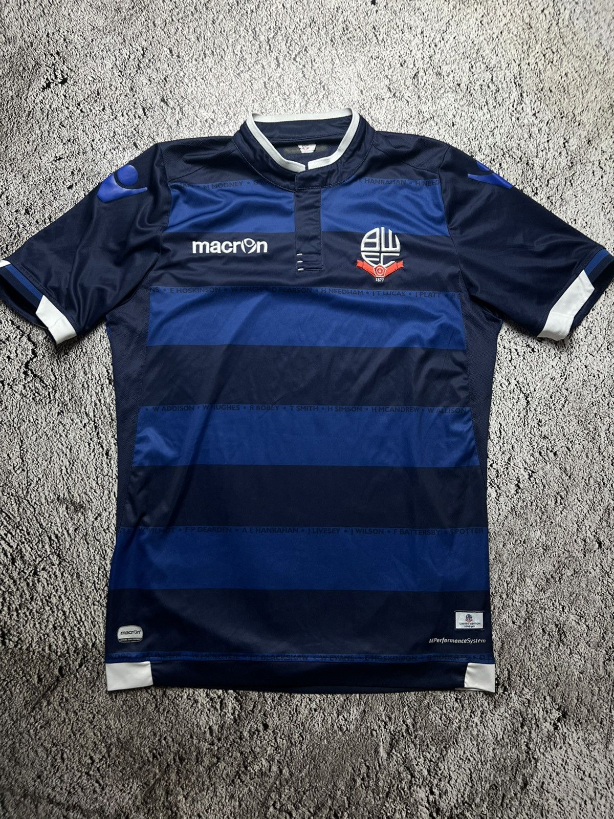 Macron LIMITED EDITION‼️Bolton Wanderers macron jersey third kit Size US L / EU 52-54 / 3 - 1 Thumbnail