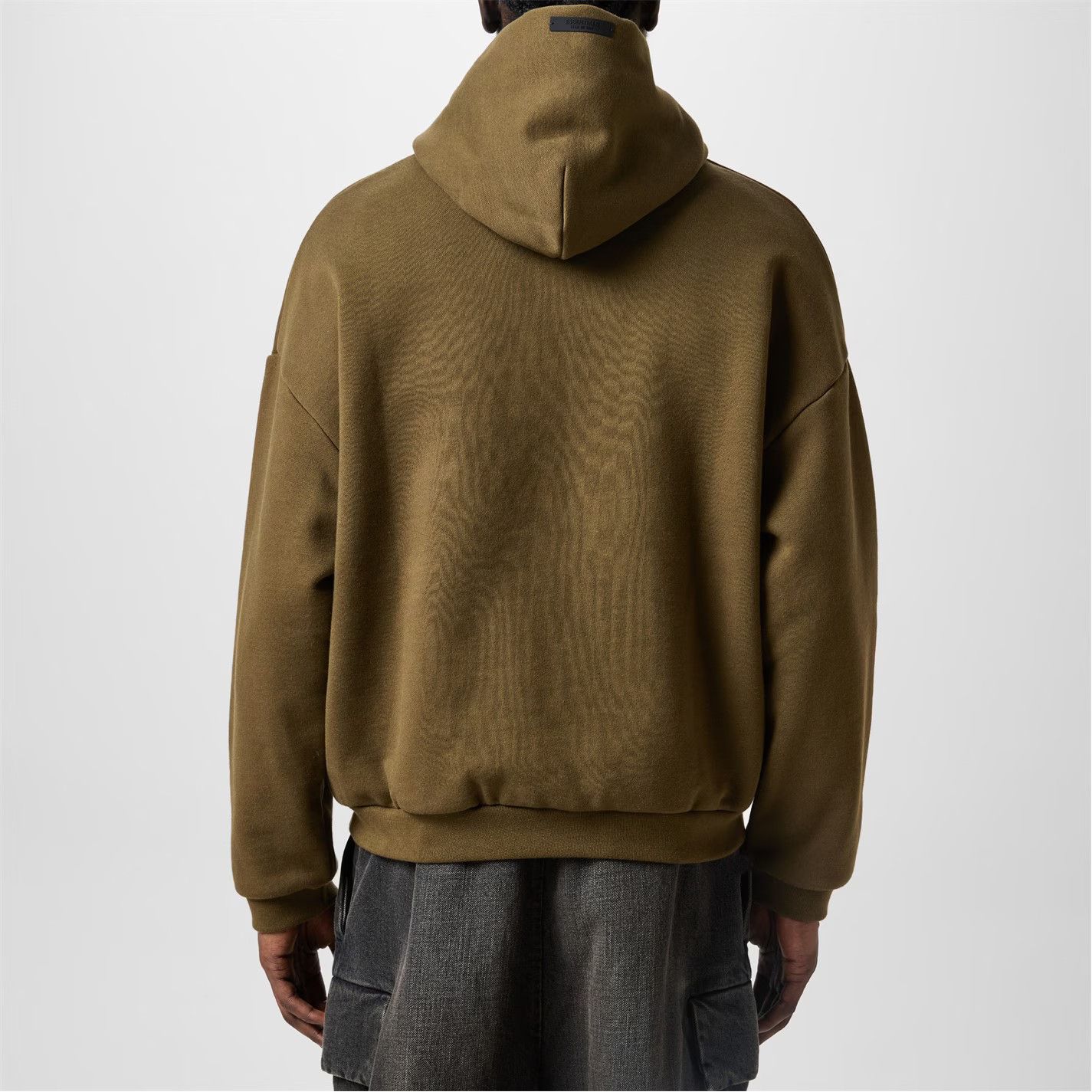Fear of God o1g2r1mq0426 Fleece Hoodie in Olive Size US L / EU 52-54 / 3 - 3 Thumbnail