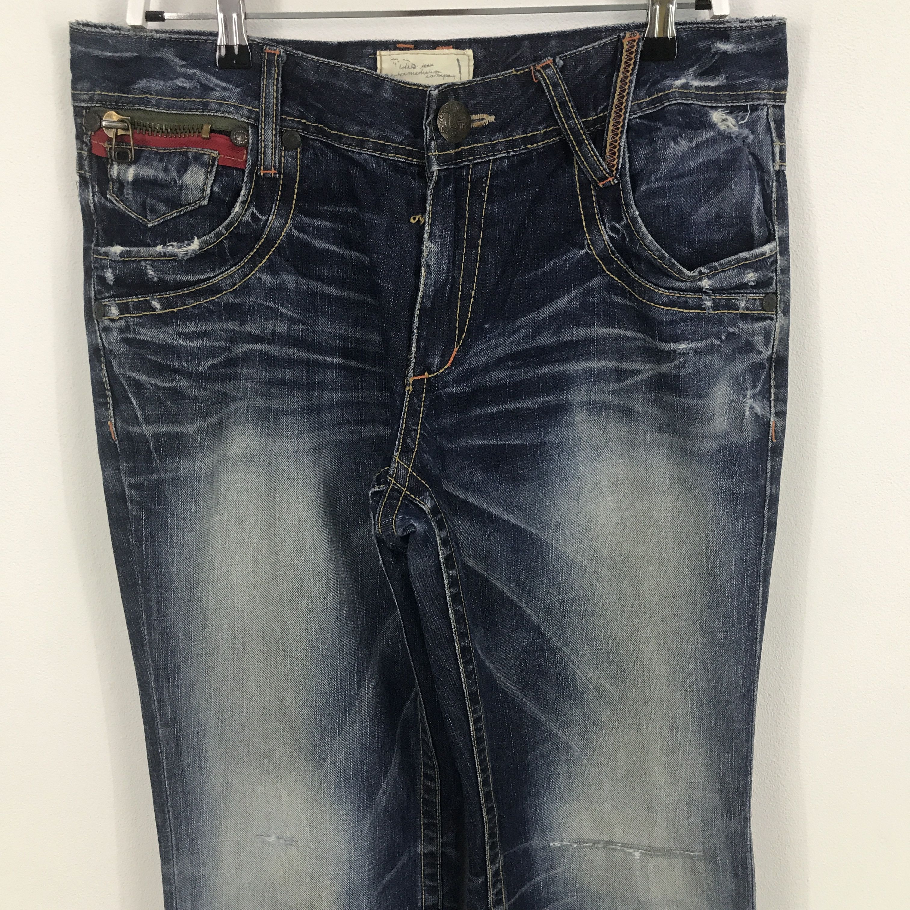 Other Rare lolita distressed Japan style denim jeans Size US 32 / EU 48 - 2 Thumbnail