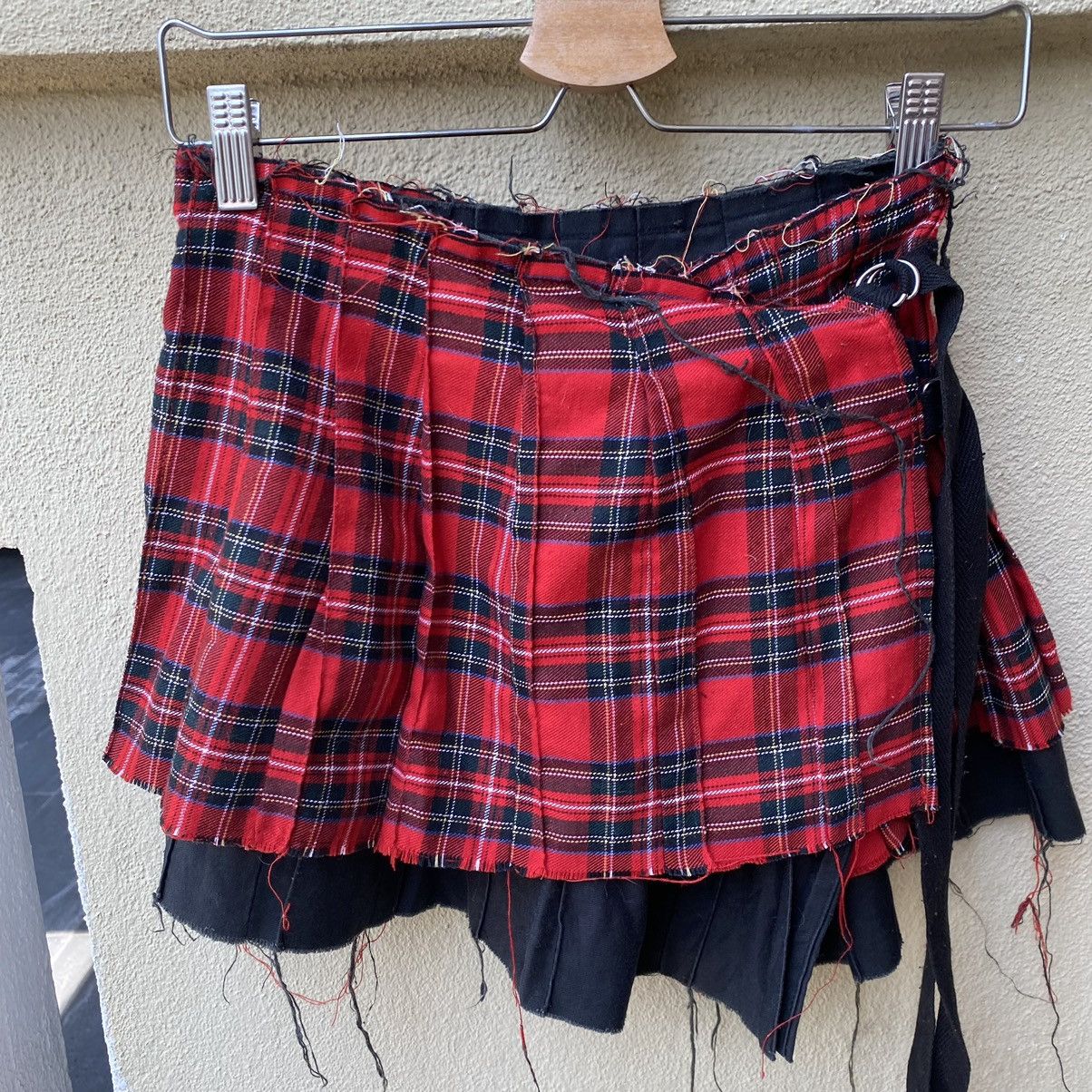 Japanese Brand h.NAOTO wrap tartan skirt Size 28" / US 6 / IT 42 - 2 Thumbnail