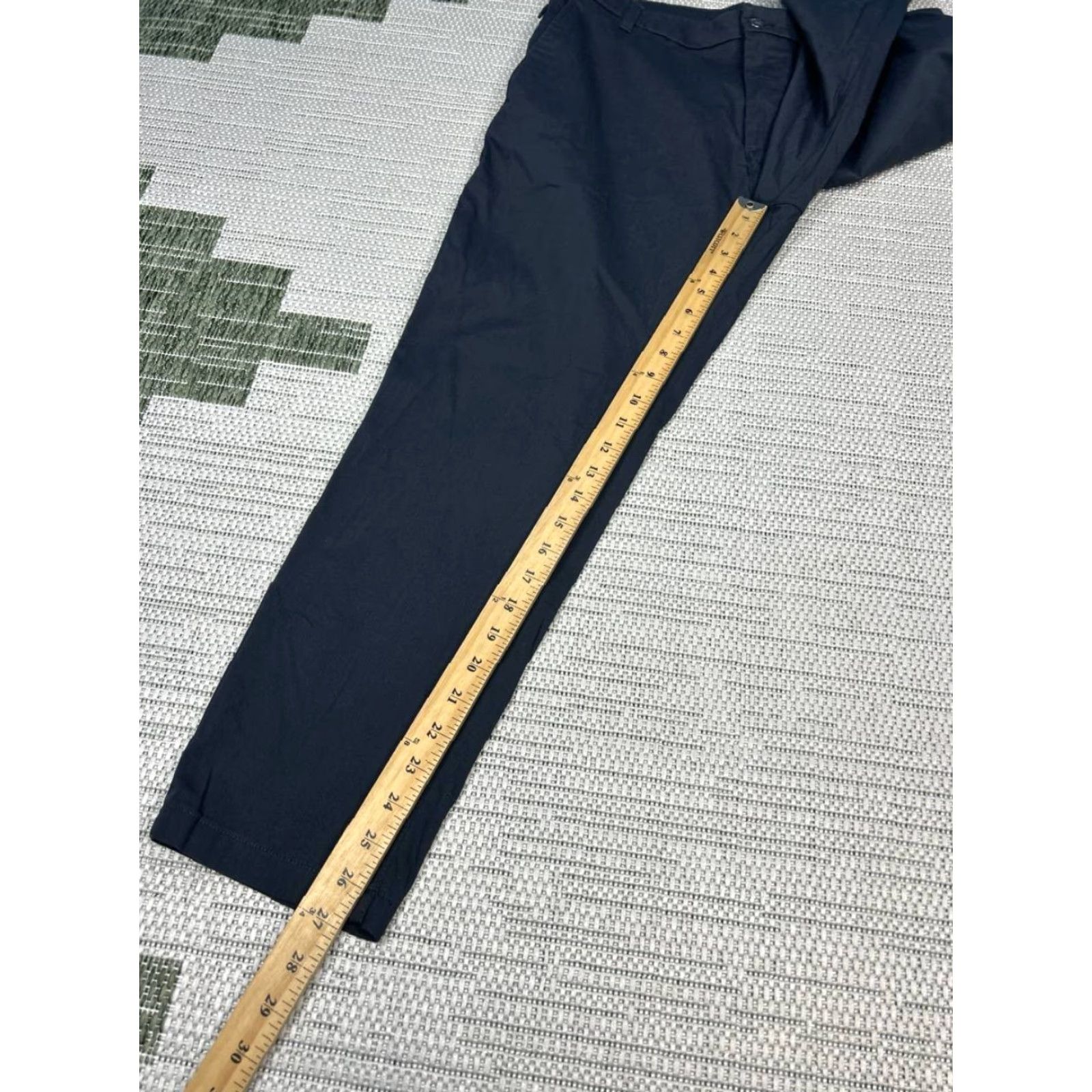 Vintage Birddogs Mens Pants Blue Cotton Nylon Spandex Mid Rise Straight Leg 34x28 Casual Travel Modern Chin o? Size US 34 / EU 50 - 3 Thumbnail