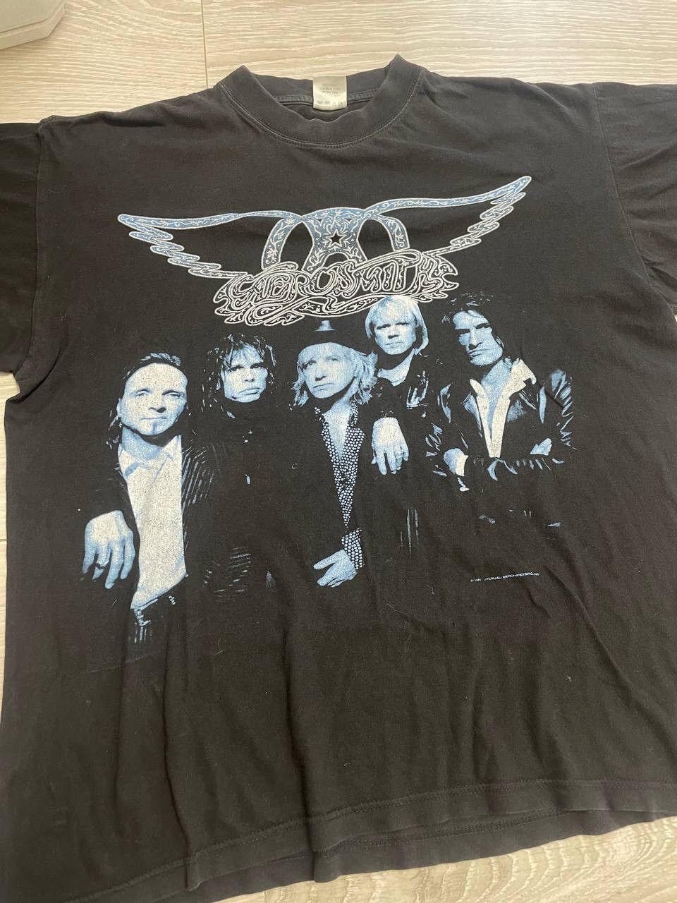 Band Tees × Japanese Brand × Vintage Vintage 1997 Aerosmith Nine Lives Tour Tee T-Shirt Y2K Size US L / EU 52-54 / 3 - 2 Thumbnail