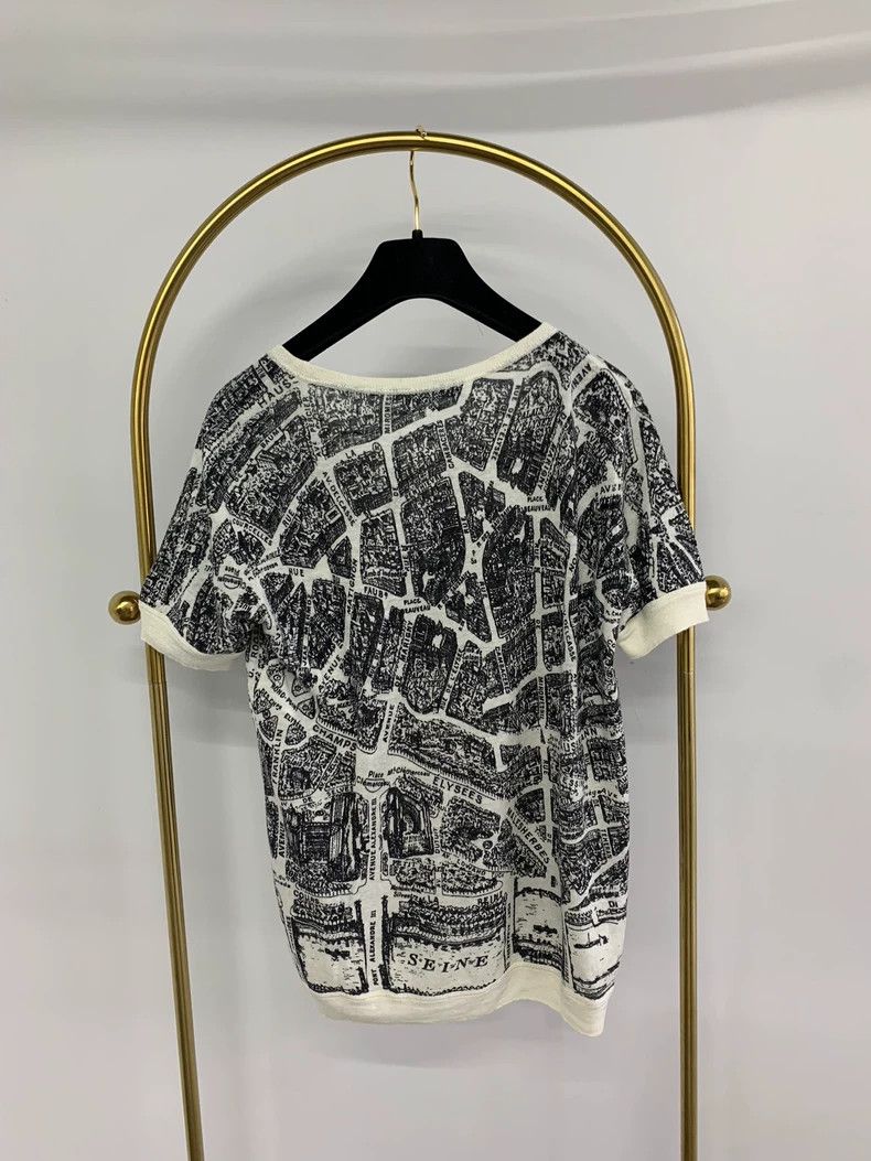 Dior Dior Black and white printed letter printed short-sleeved Size XS / US 0-2 / IT 36-38 - 3 Thumbnail