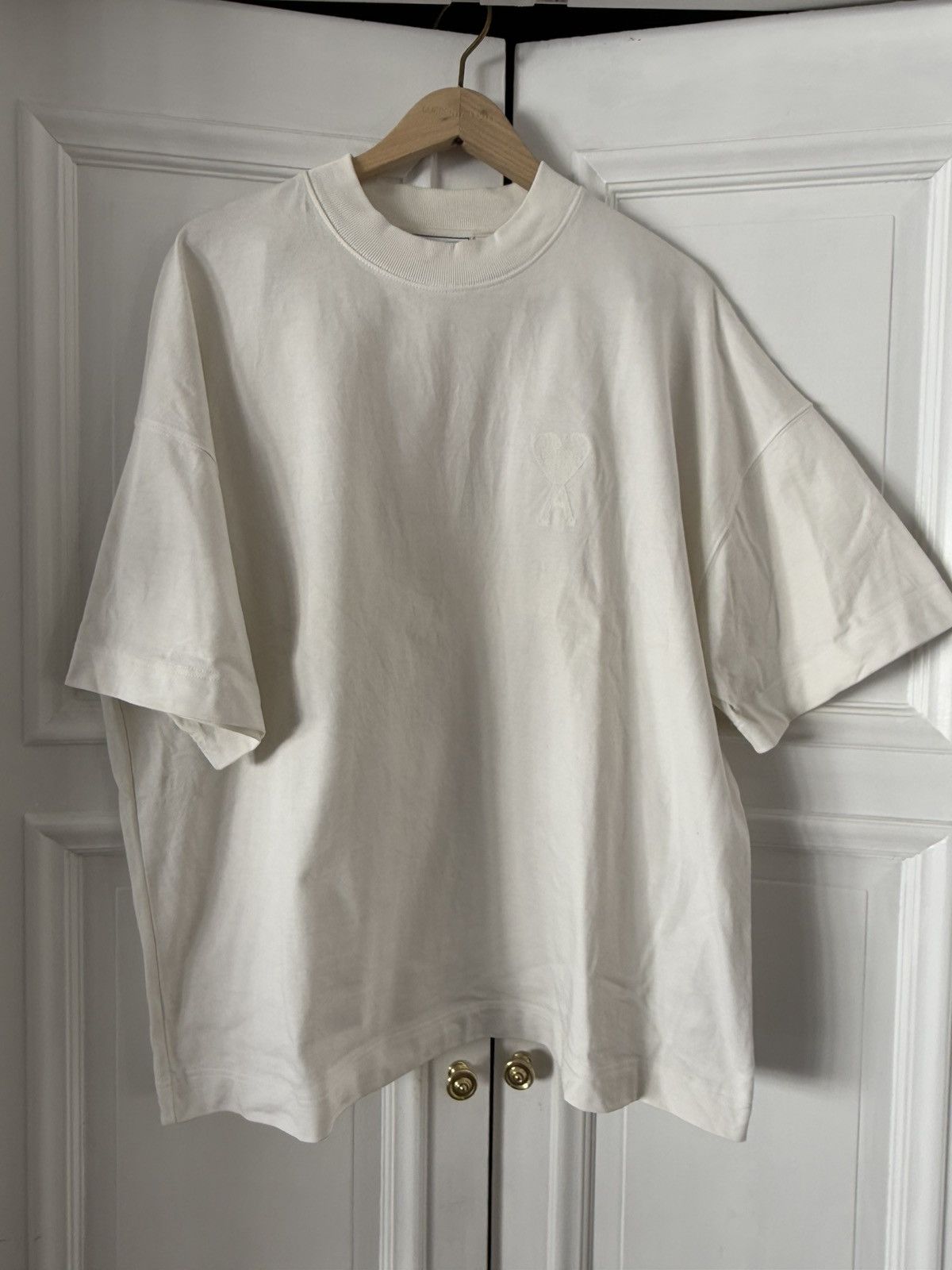 AMI AMI White T-shirt Size US L / EU 52-54 / 3 - 1 Thumbnail