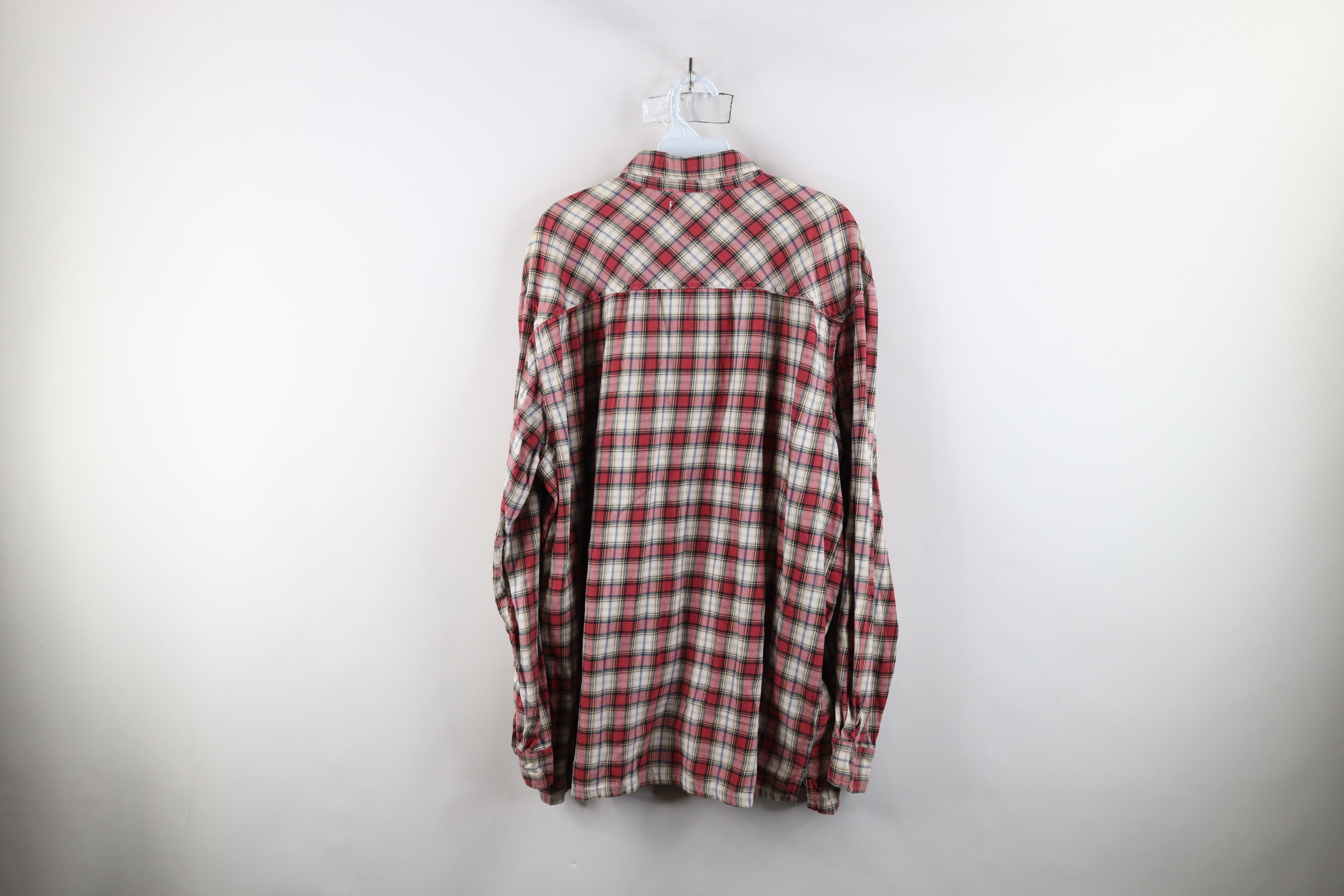Levi's × Vintage Vintage 90s Levis Flannel Collared Button Down Shirt Plaid Size US XL / EU 56 / 4 - 13 Thumbnail