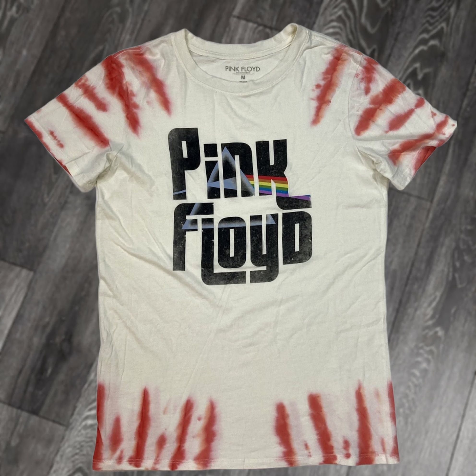 Vintage VINTAGE Pink Floyd Logo Graphic T-shirt Men Medium Tie Dye Short Sleeve Music Size US M / EU 48-50 / 2 - 1 Thumbnail