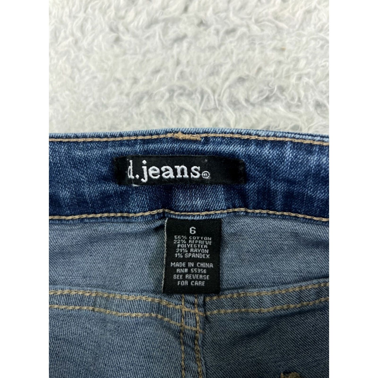 Denime D.Jeans Denim Jeans Flared Pant Womens 6 Blue Mid Rise Zip Fly Cotton Hippie Vintage? Size 28" / US 6 / IT 42 - 3 Thumbnail