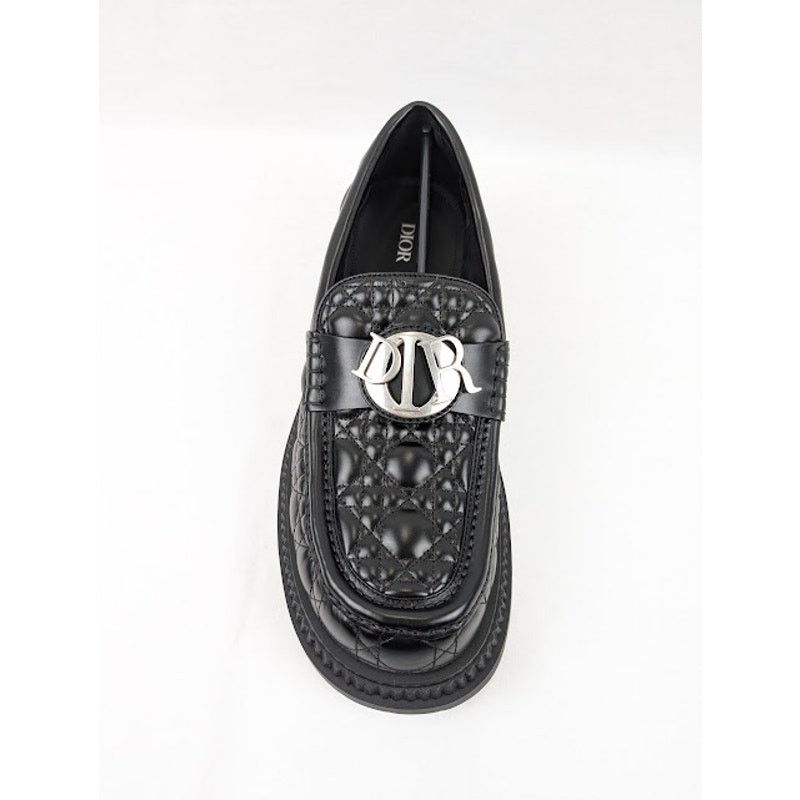 Dior o1rshd1 Buffalo Loafers Cannage Leather in Black Size US 11 / EU 44 - 7 Thumbnail